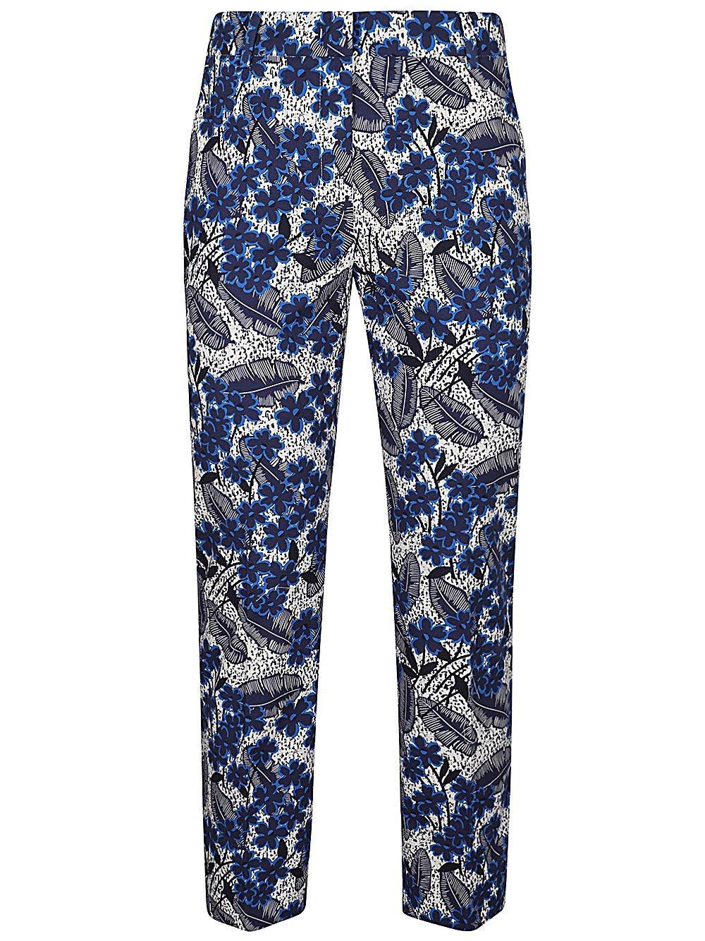 WEEKEND MAX MARA Floral Printed Cropped Trousers