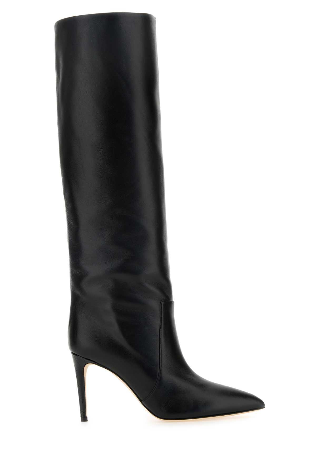 Paris Texas Black Leather Boots