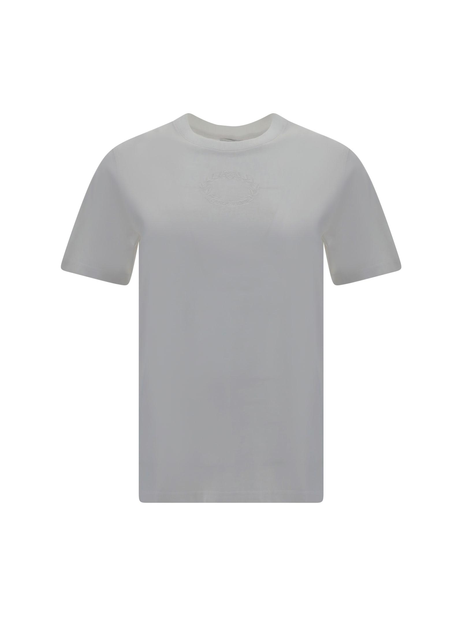 Burberry Women's Cotton T-Shirt in White