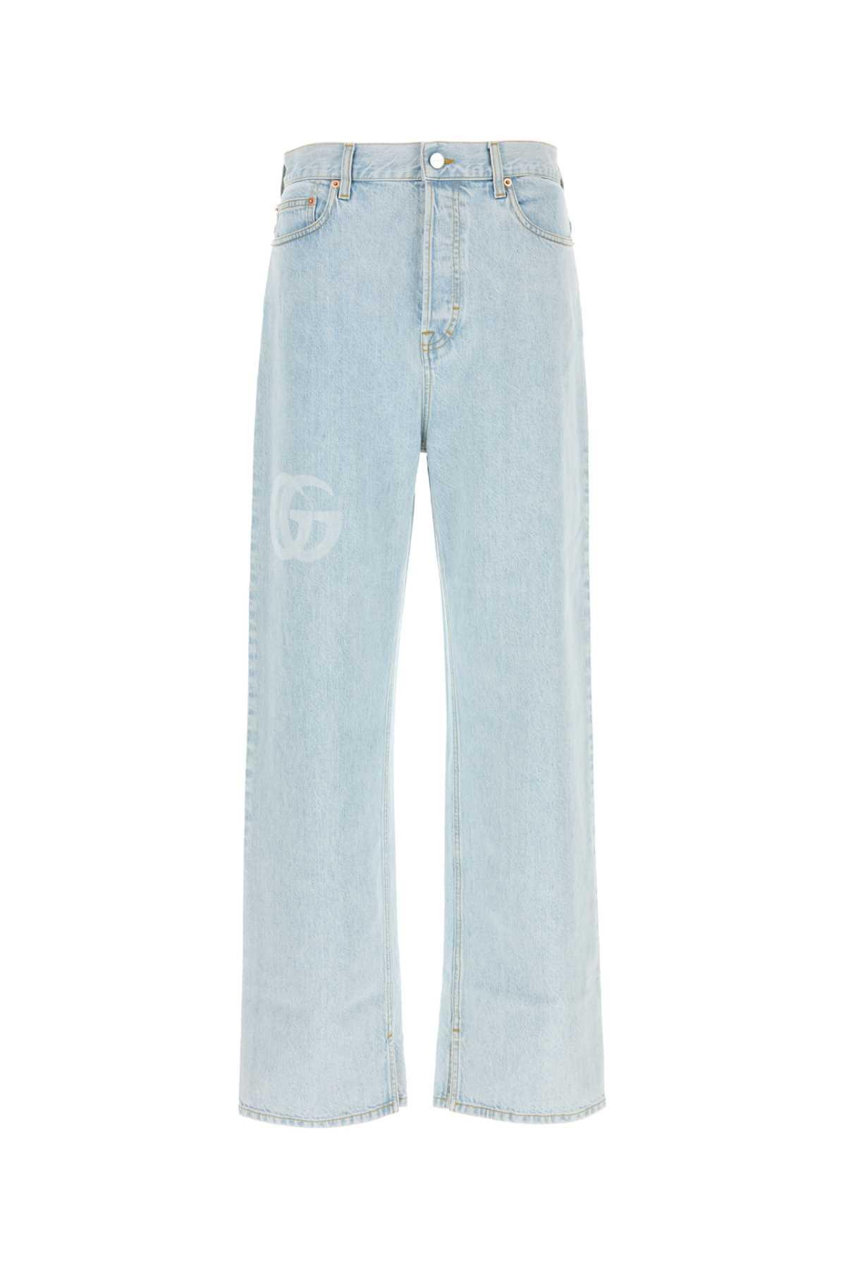 Gucci Light-blue Denim Jeans