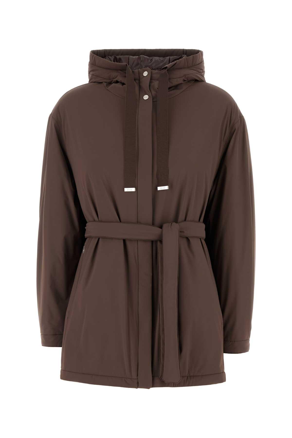 Herno Women's Stretch Nylon Jacket in Brown