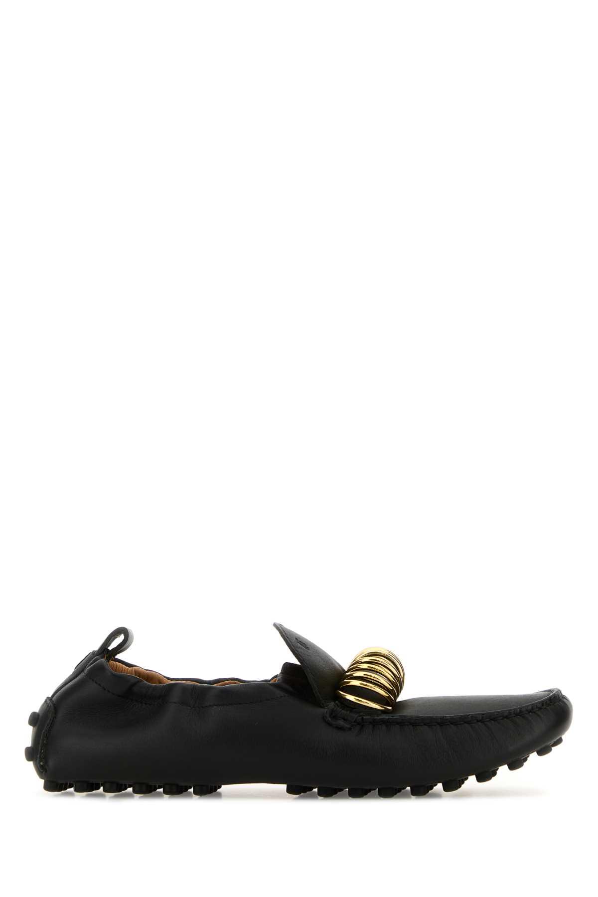 Tod's Women's Black Leather Loafers