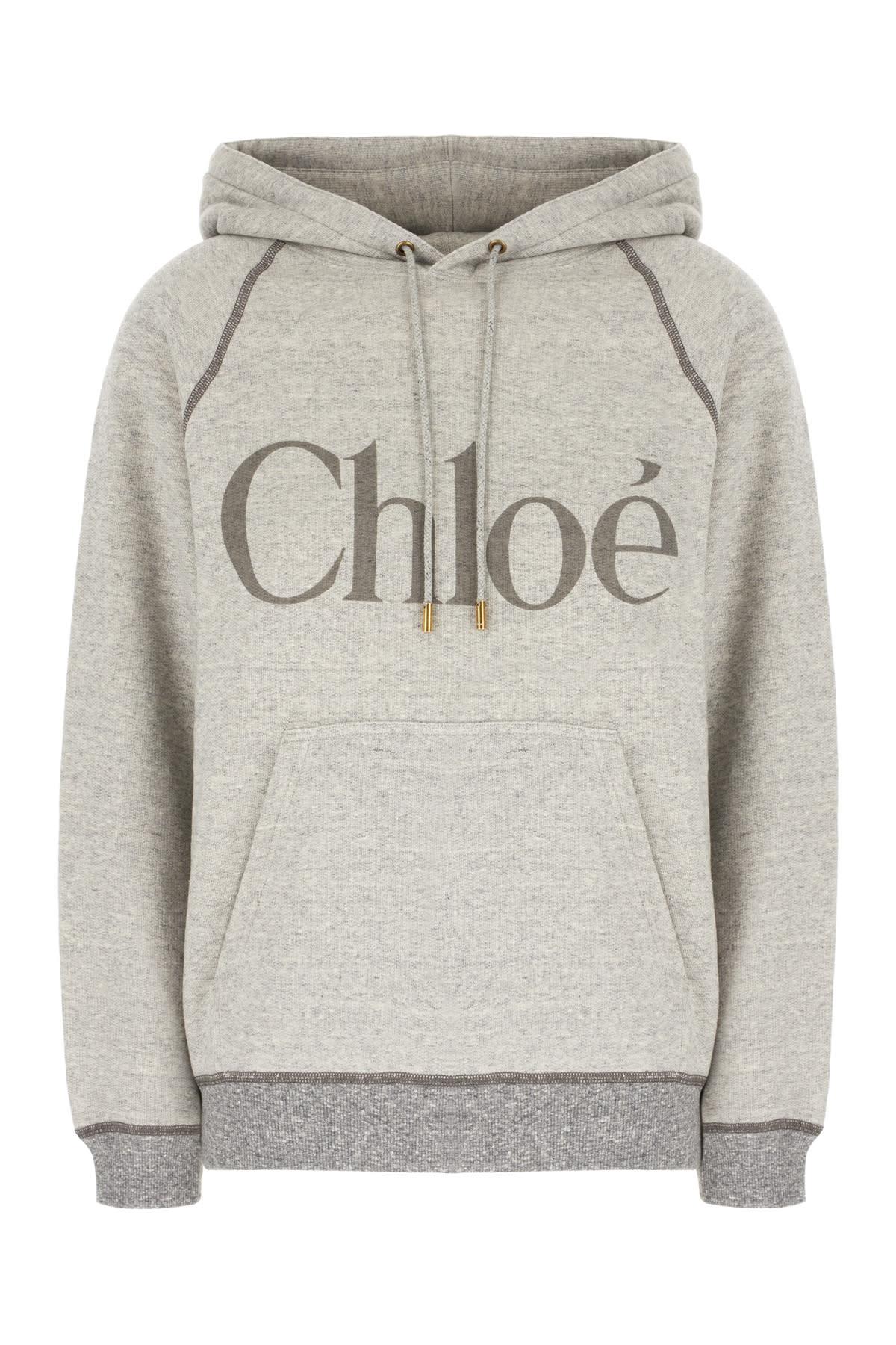 Chloé Logo Hoodie and Cotton Blend Sweatshirt