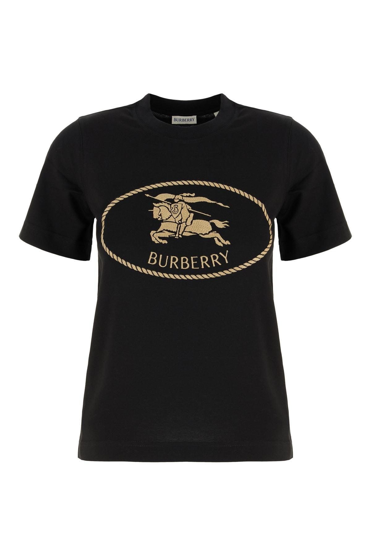 Burberry Black Cotton T-shirt