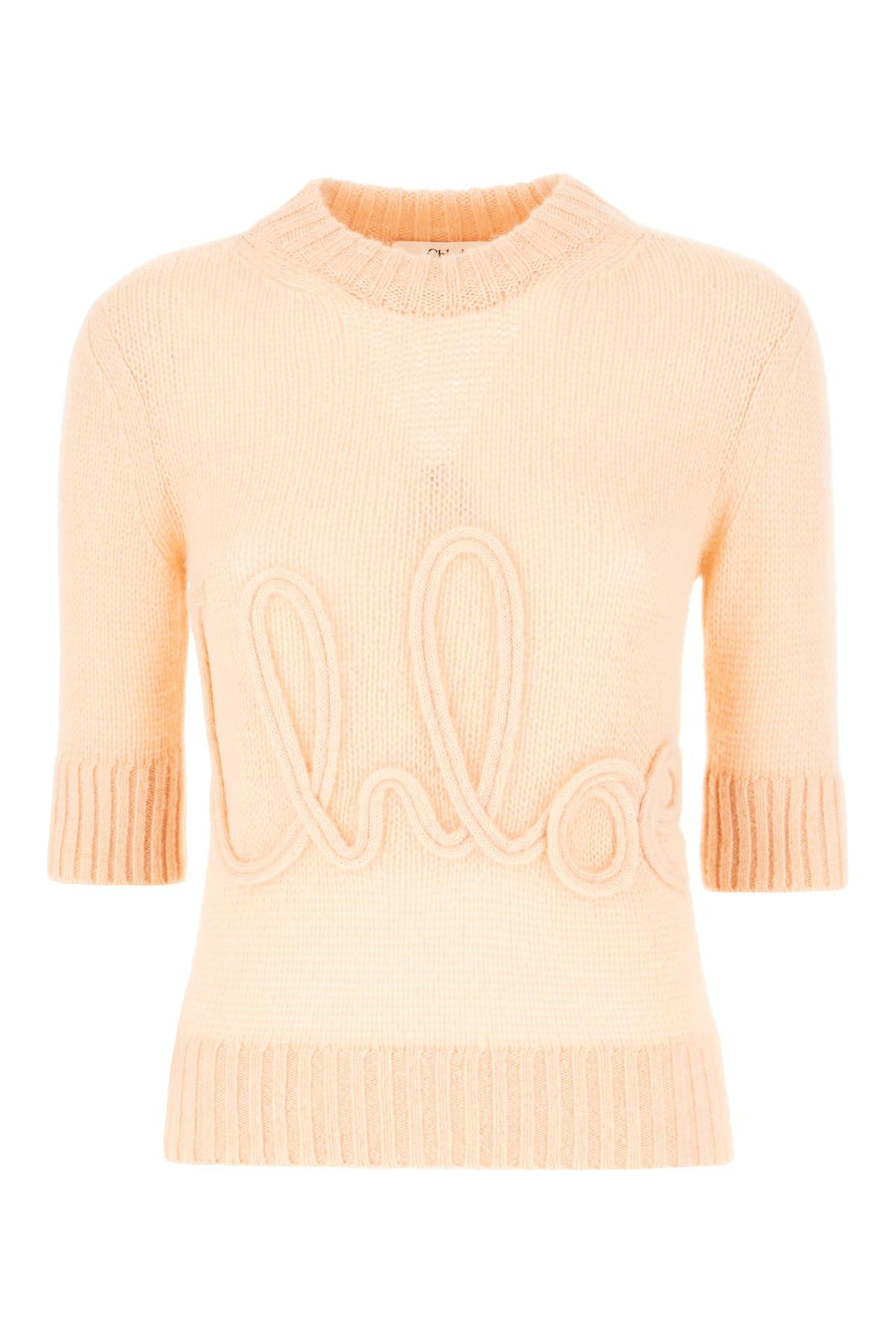 Chloé Light Orange Wool Knitwear