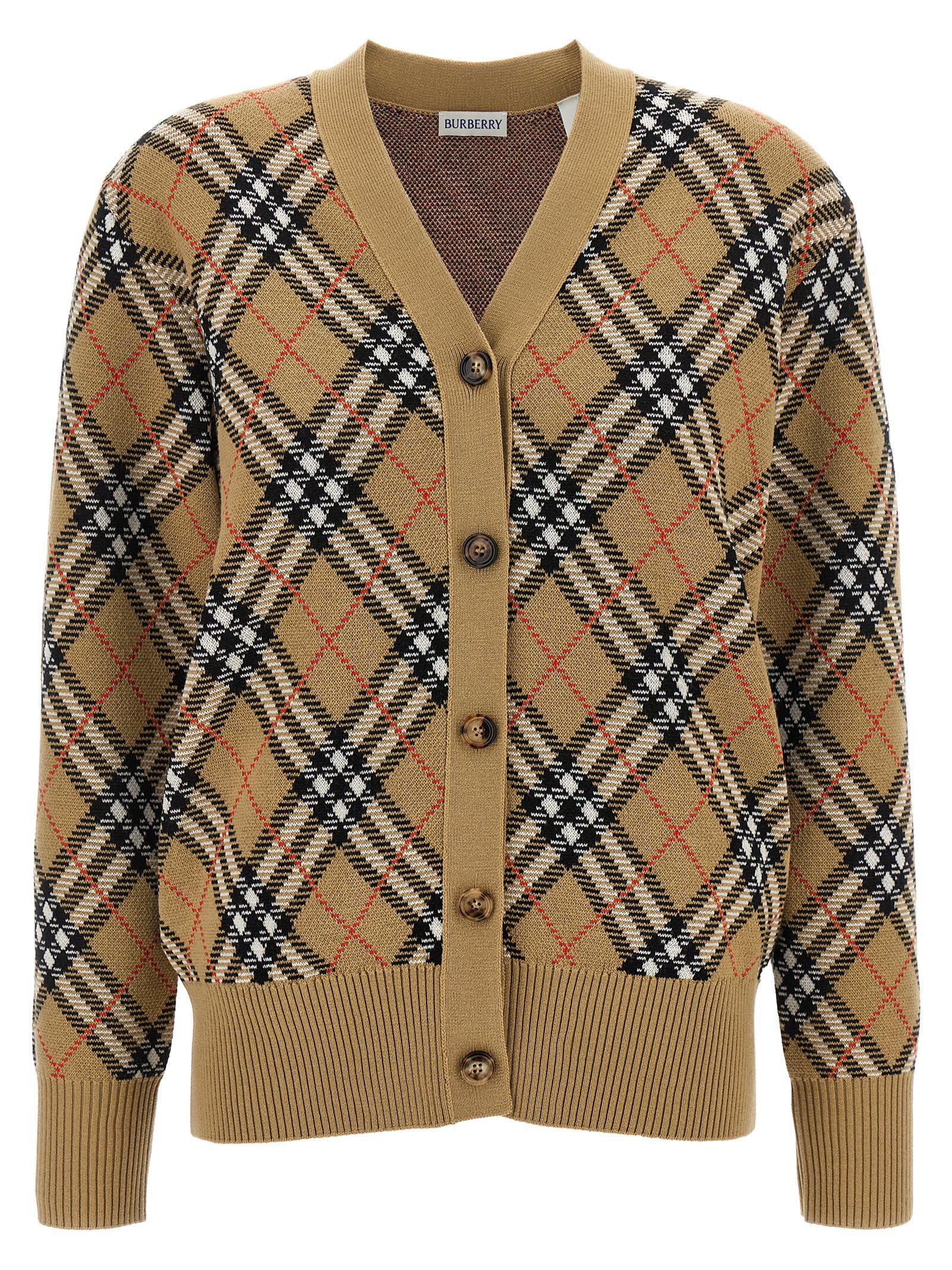 Burberry Check Cardigan