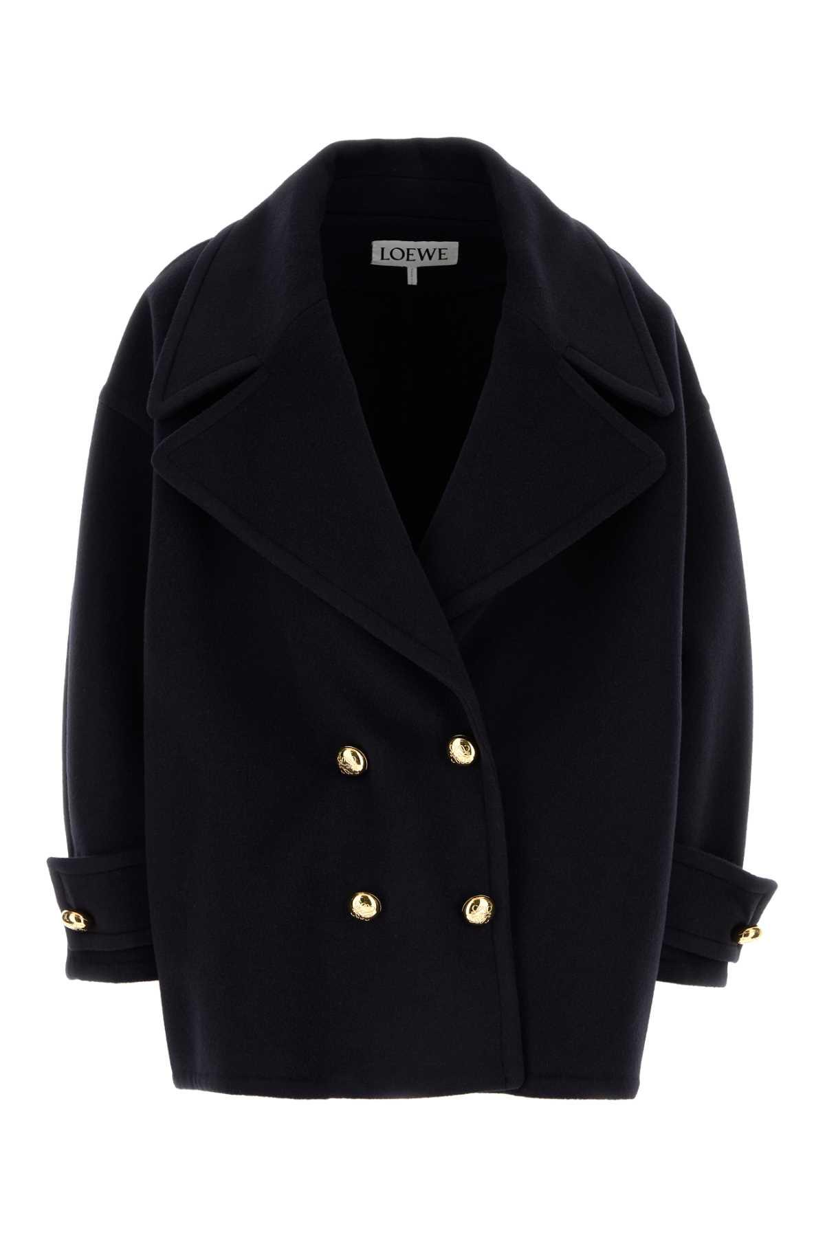 Loewe Midnight Blue Wool Coat