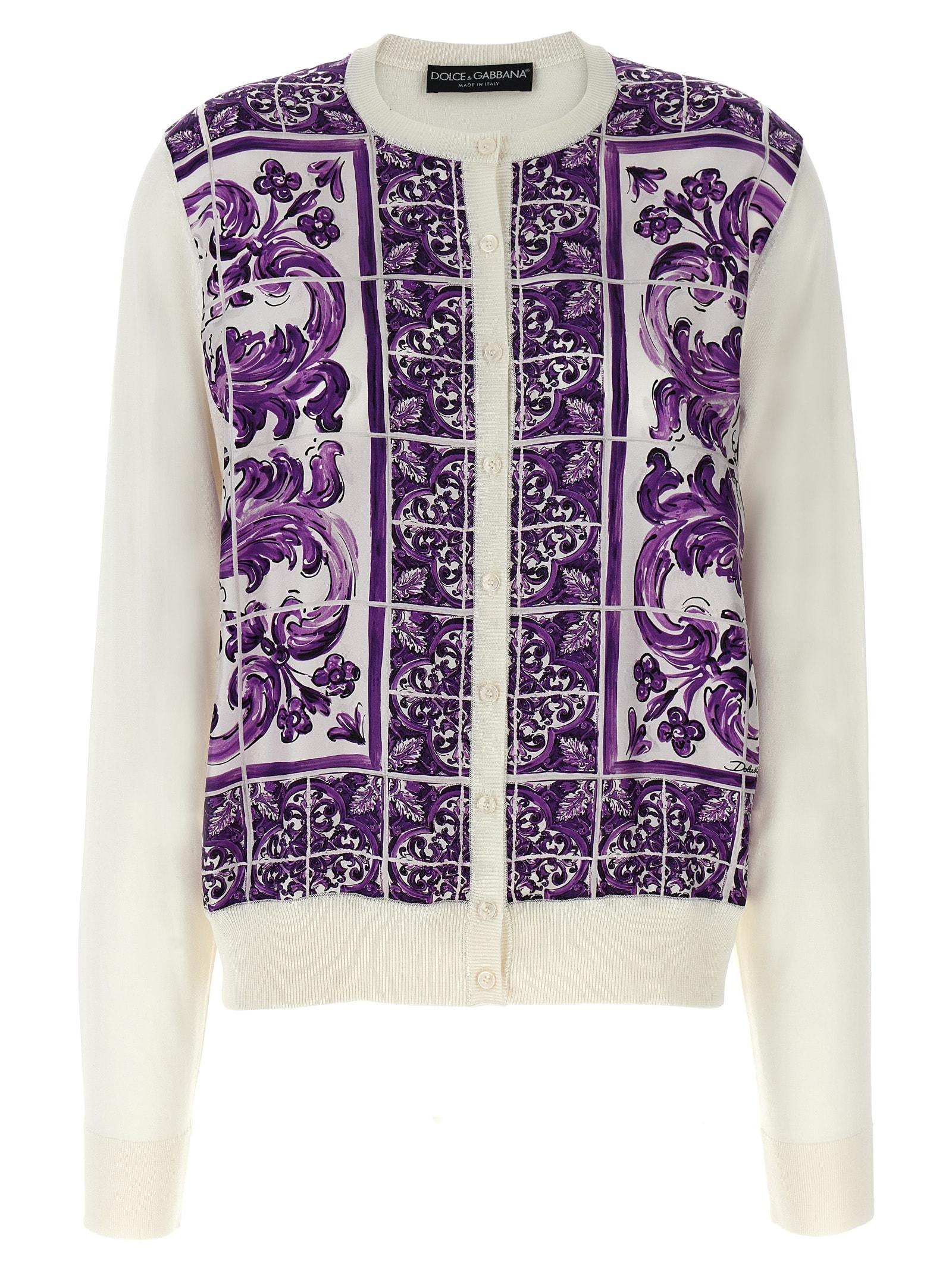 Dolce & Gabbana maiolica Print Cardigan