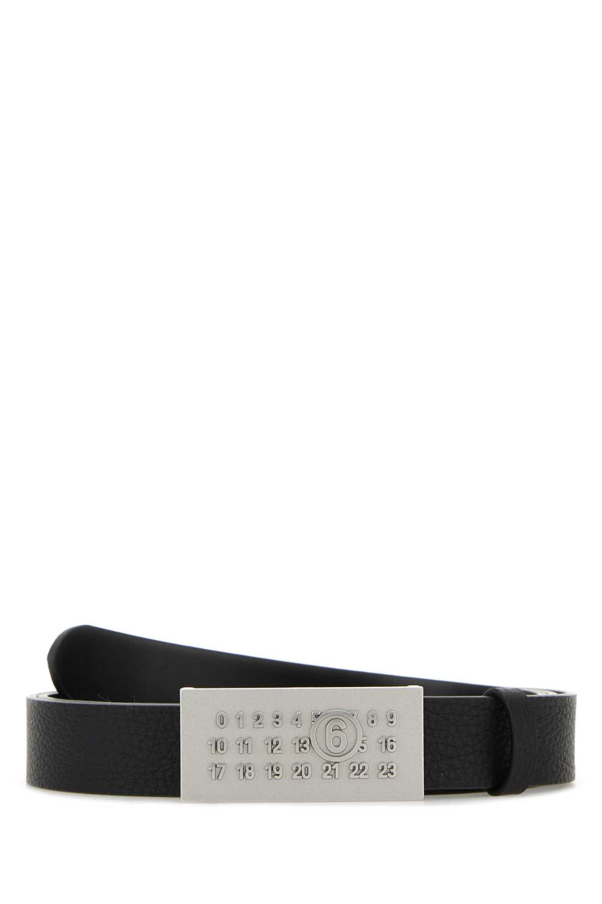 MM6 MAISON MARGIELA Black Leather Belt