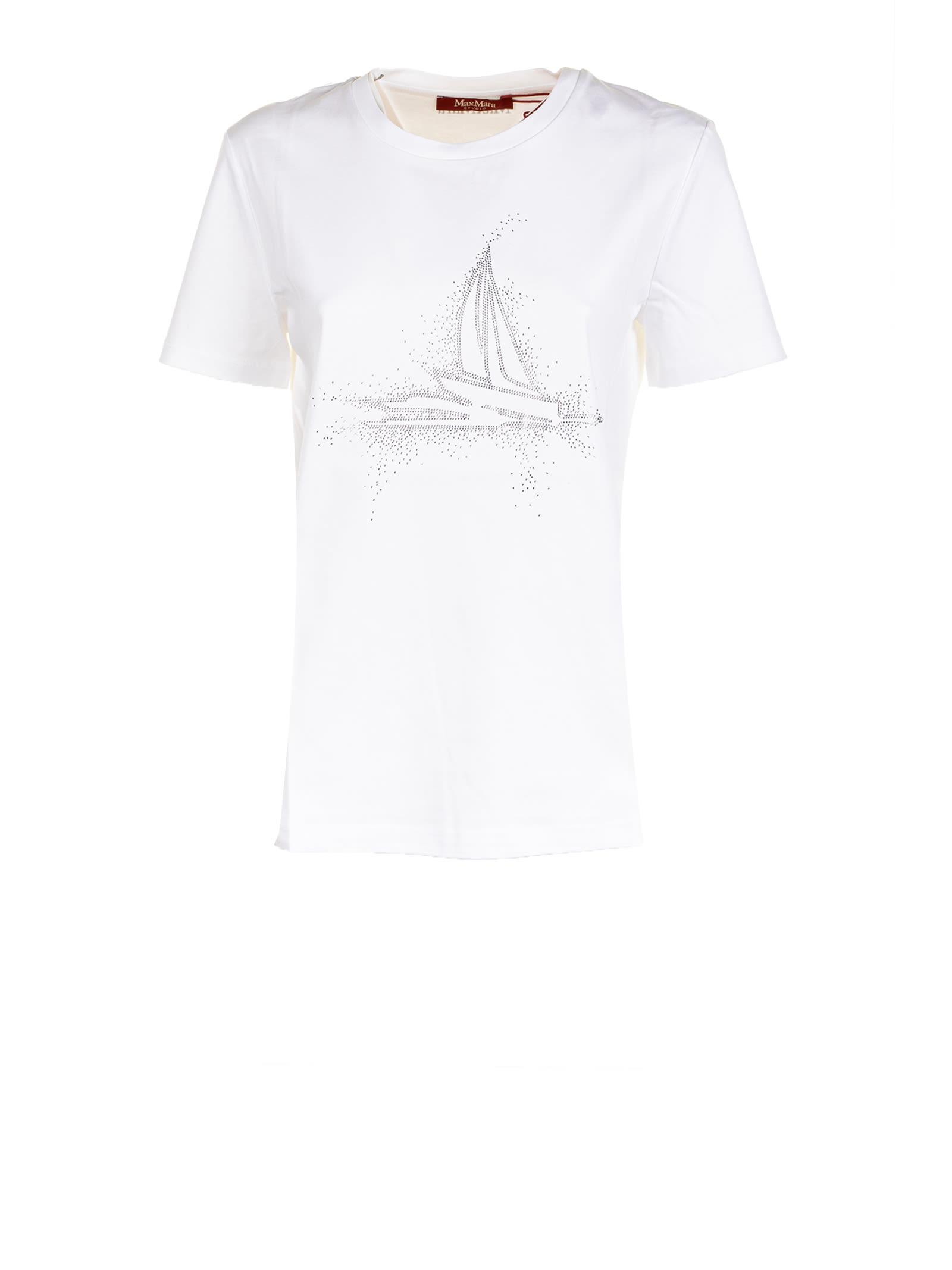Max Mara Studio White Jersey T-shirt