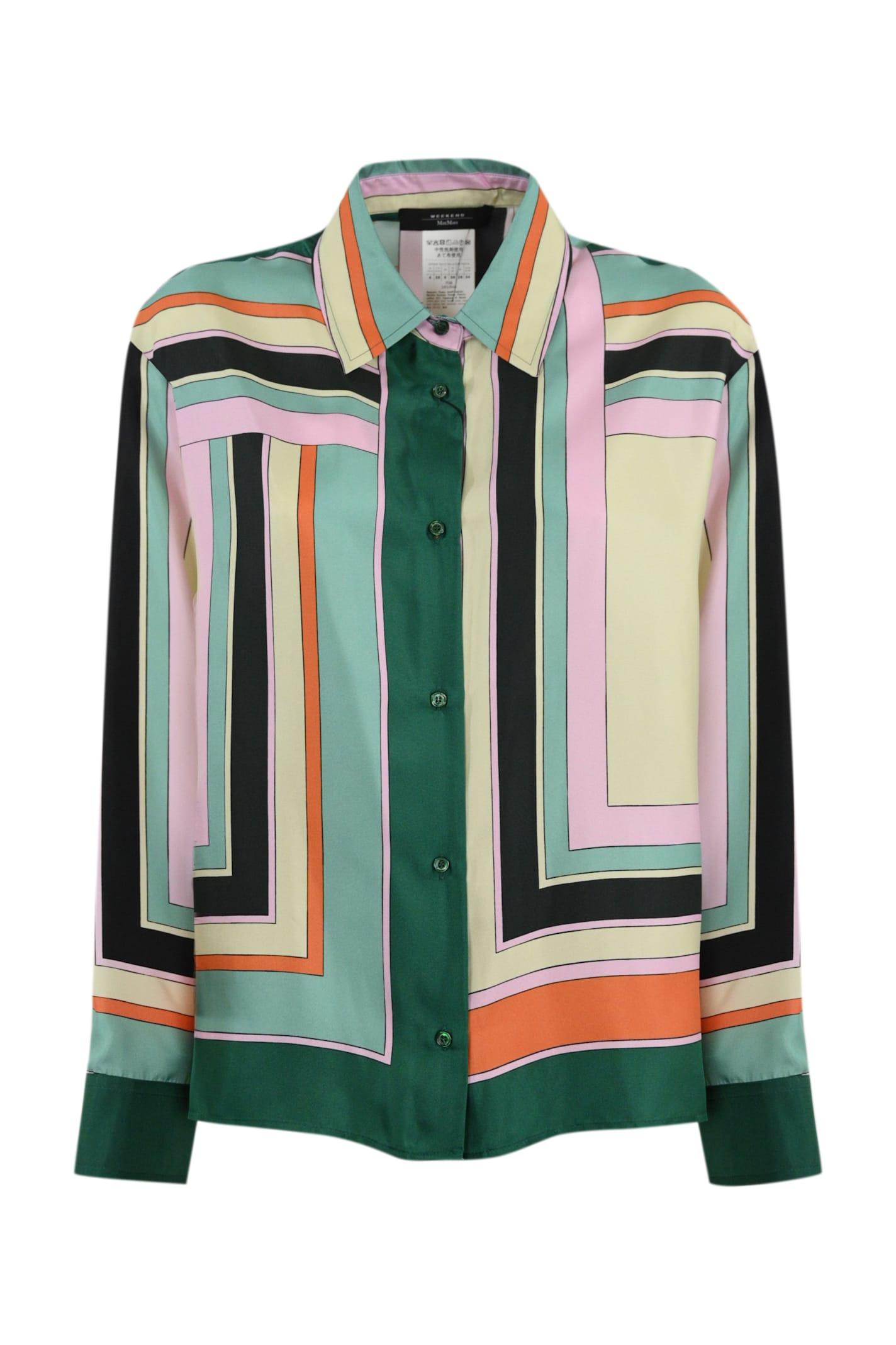 Weekend Max Mara Women's Formia Graphic Printed Button-up Shirt