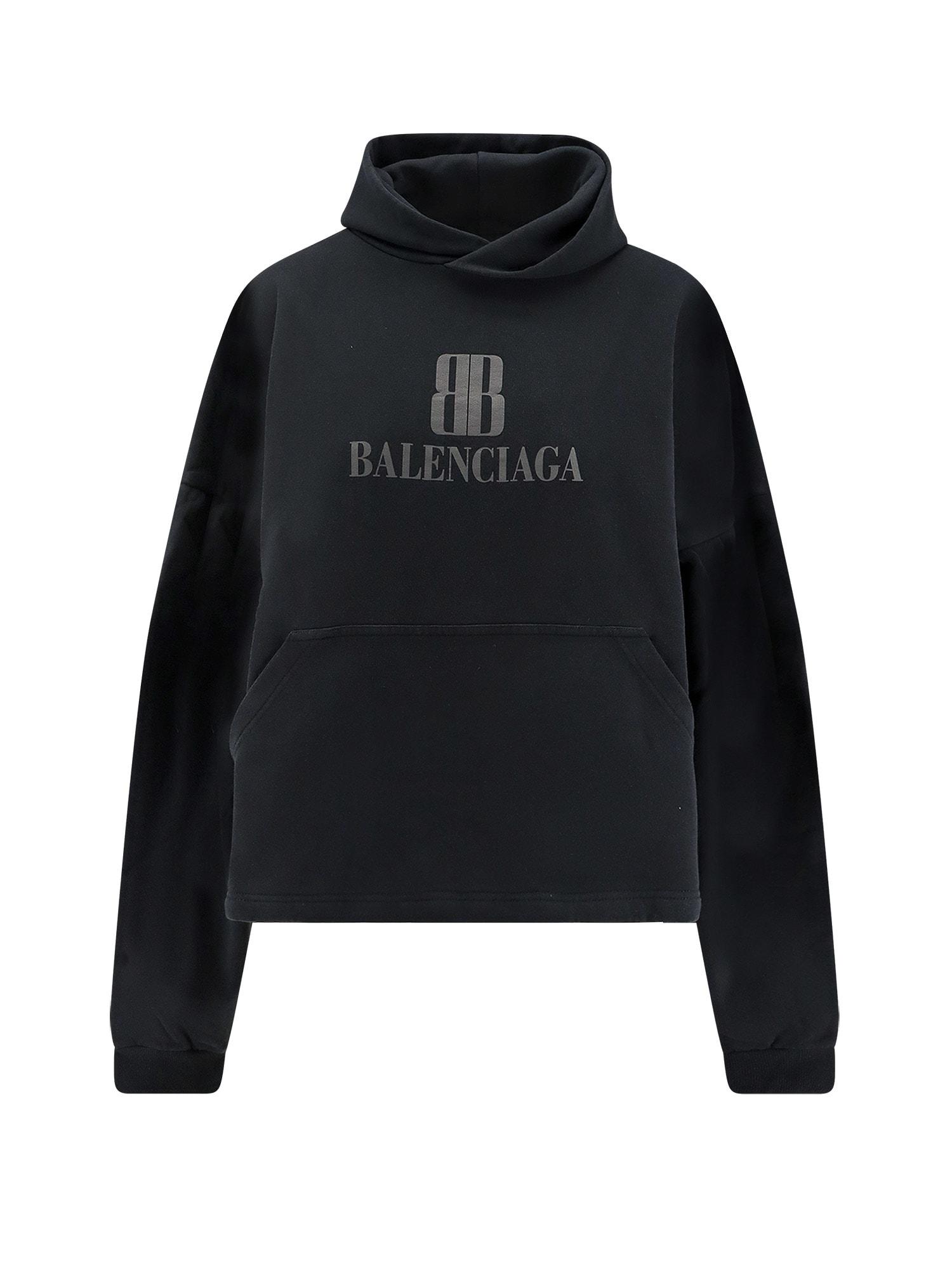 Balenciaga Cropped Cotton Sweatshirt