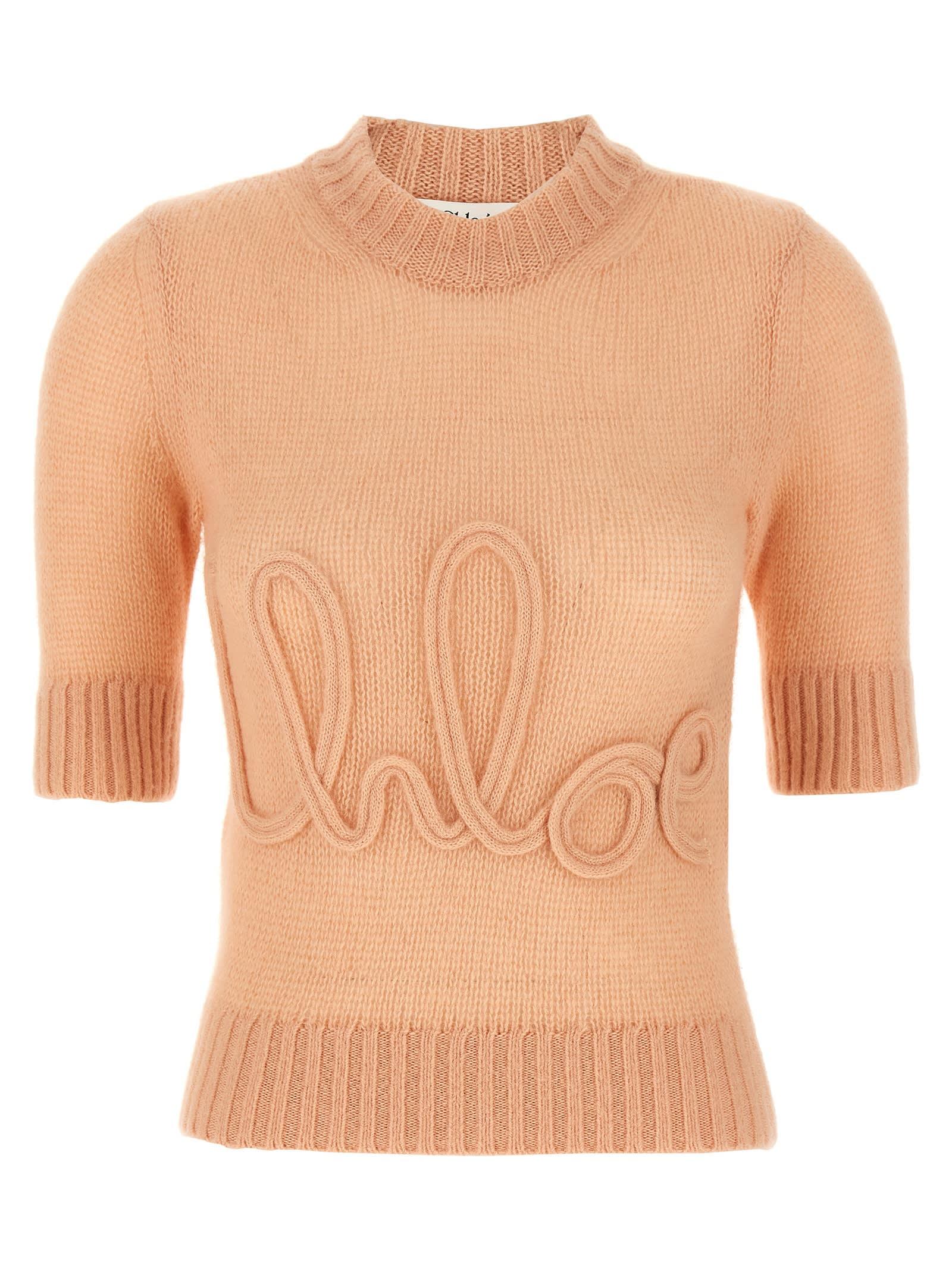 Chloé Light Orange Wool Knitwear