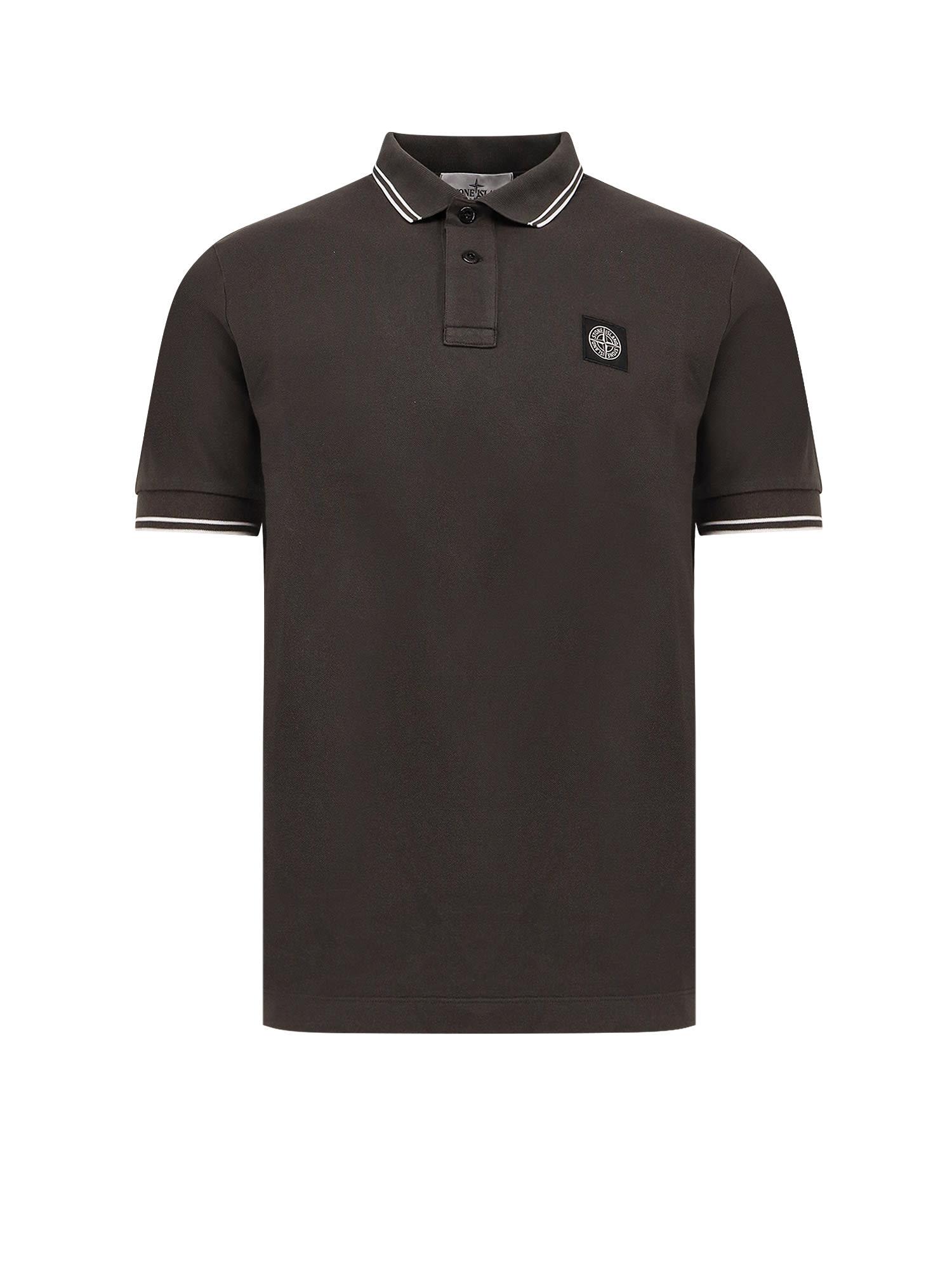 Stone Island Stretch Organic Cotton Polo Shirt