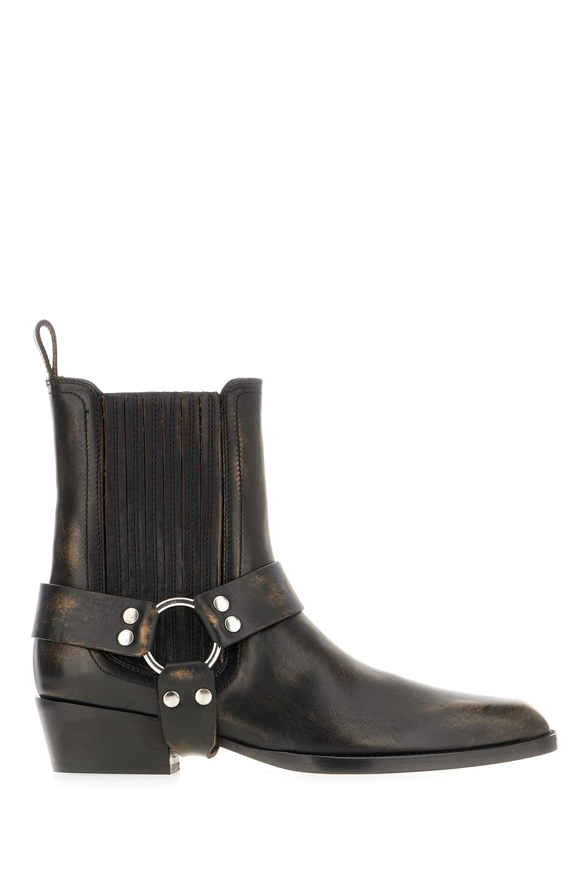 Paris Texas Black Leather Helena Boots