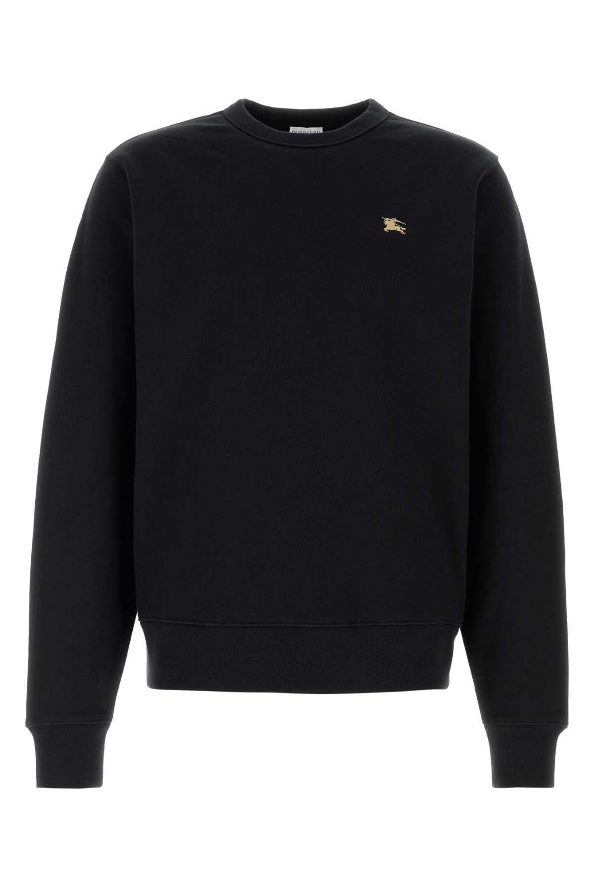 Burberry Black Cotton Sweatshirt