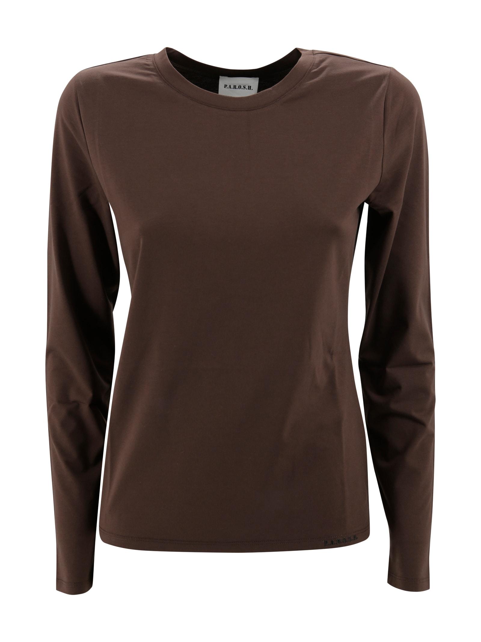 Parosh Cotton T-shirt With Embroidery