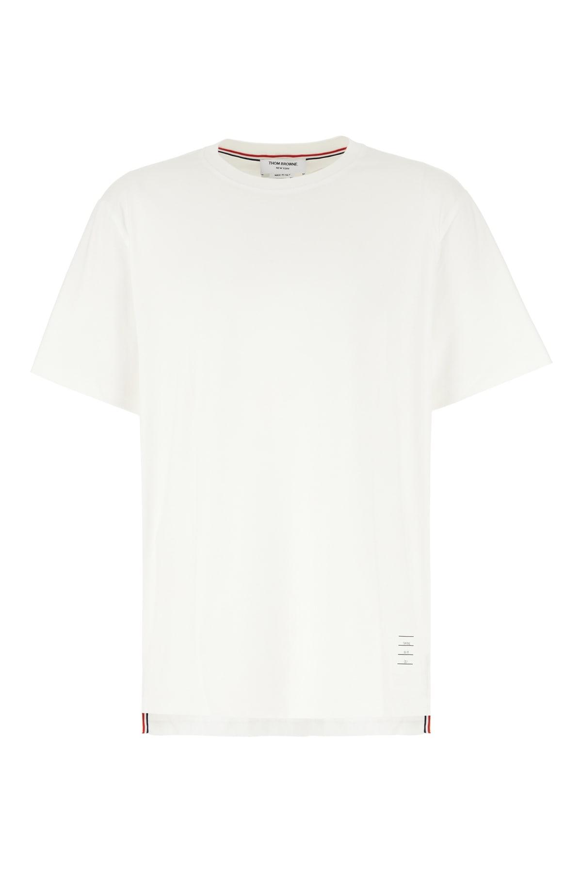 Thom Browne White Cotton T-shirt