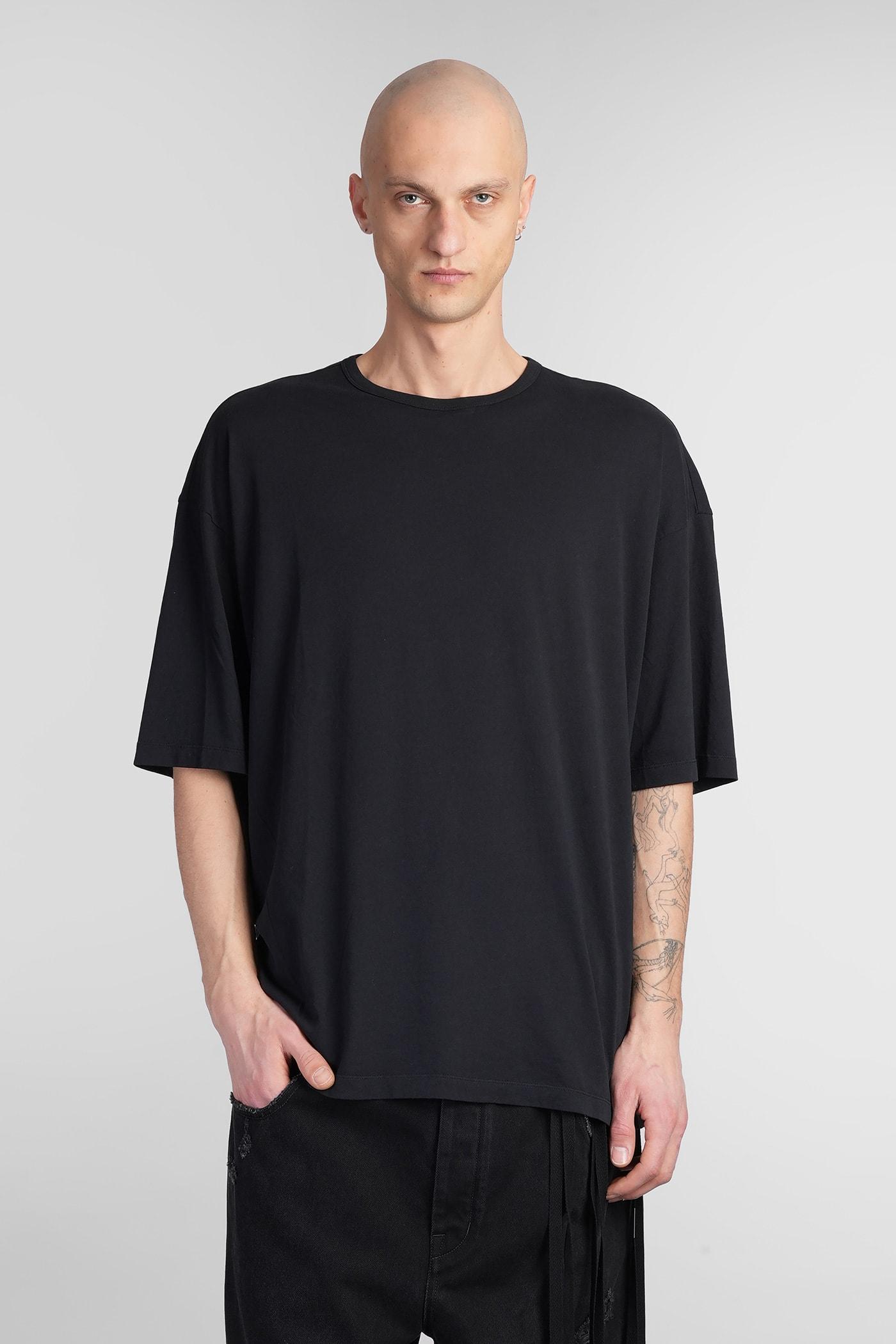 Ann Demeulemeester Dieter T-shirt in Black Cotton