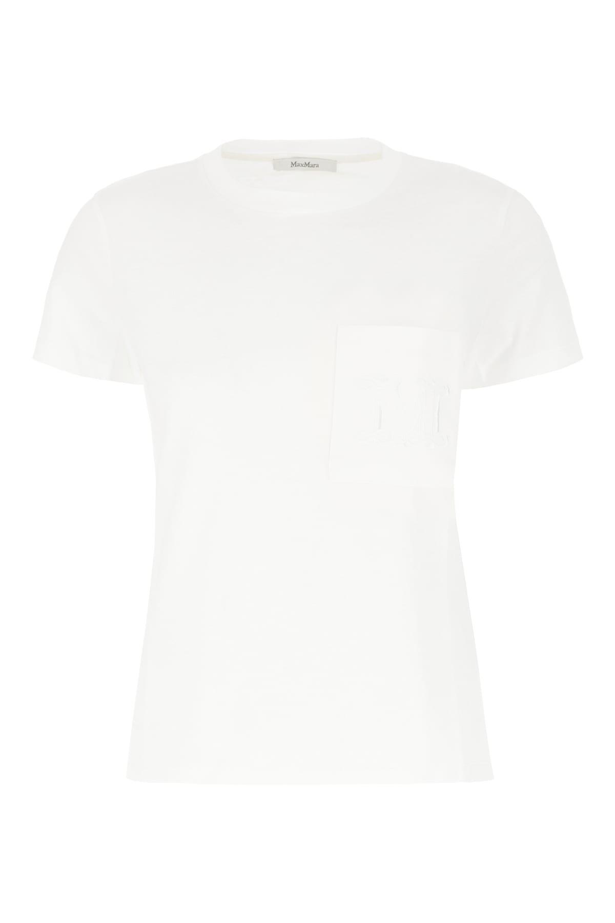 Max Mara M Monogram Cotton Jersey T-Shirt in White