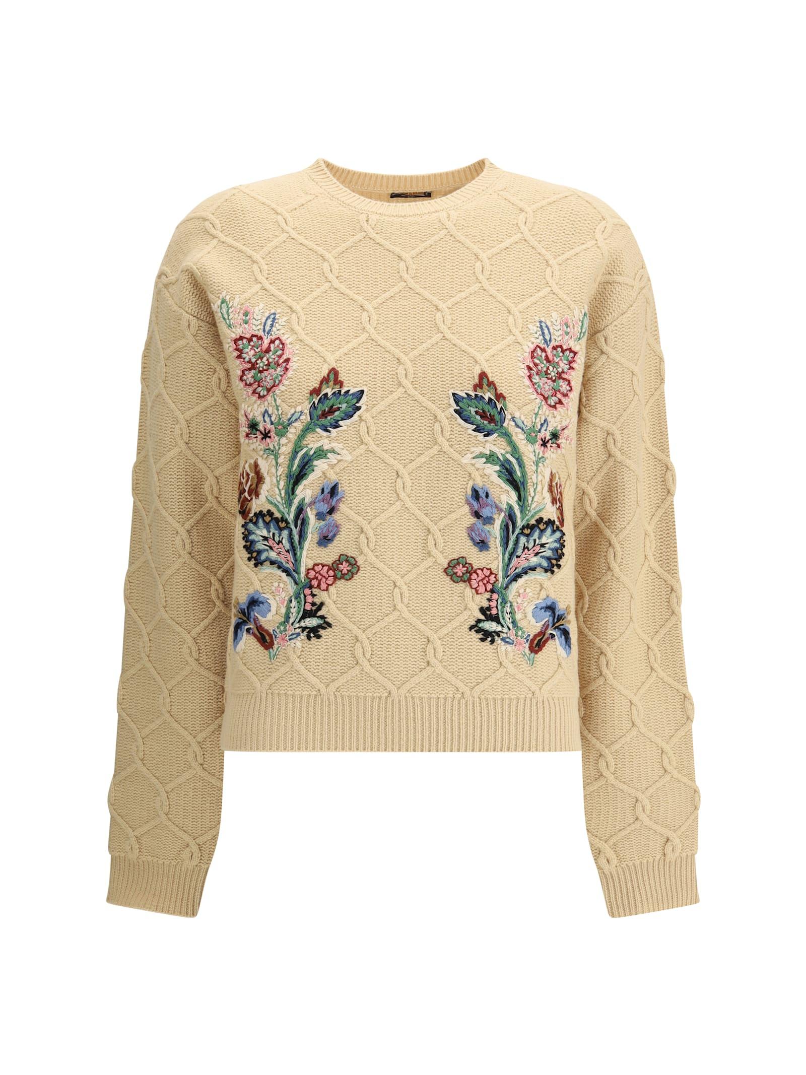 Etro Floral Embroidery Sweater