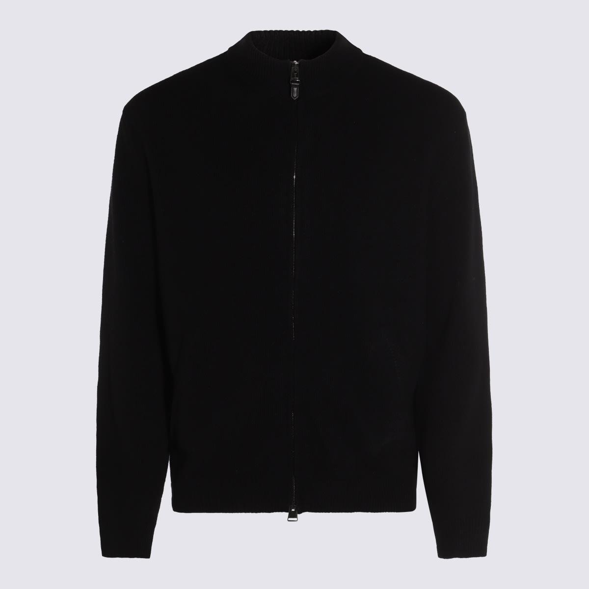 Canali Black Wool Knitwear