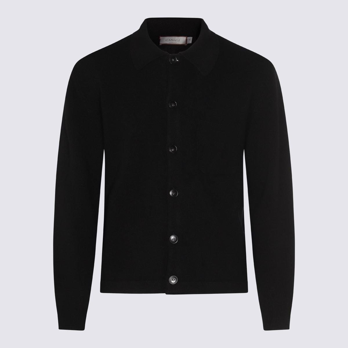 Canali Black Wool Knitwear