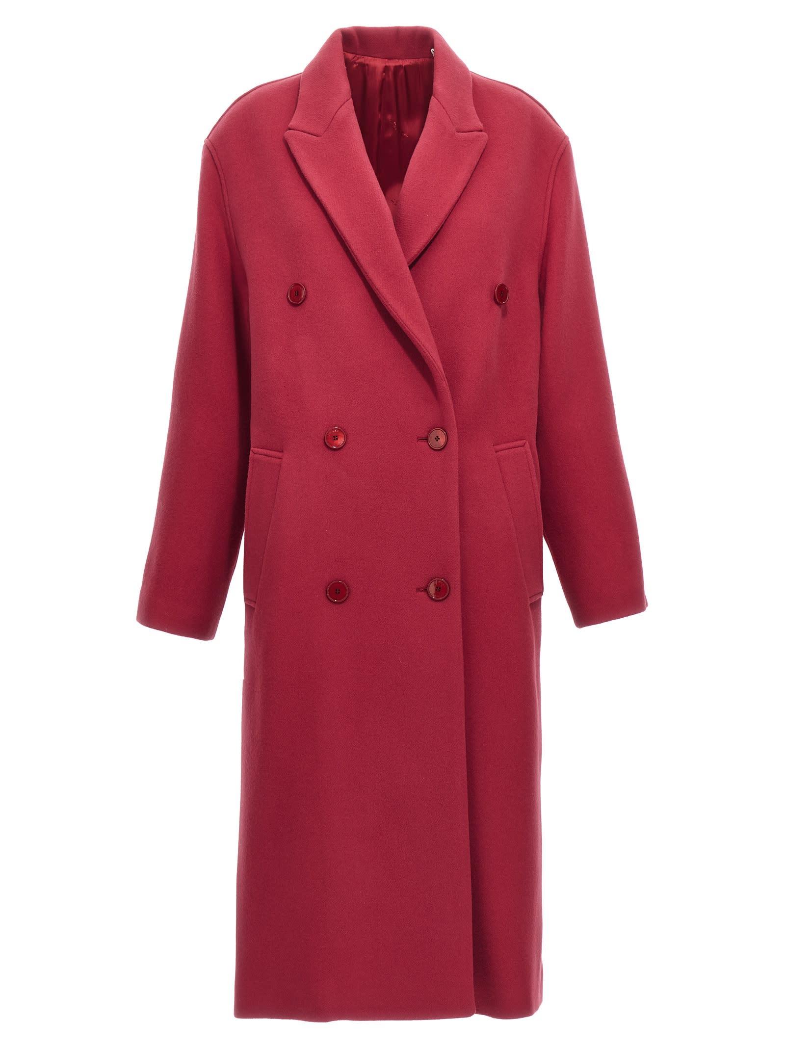 Isabel Marant Theodore Double-breasted Wool Blend Coat
