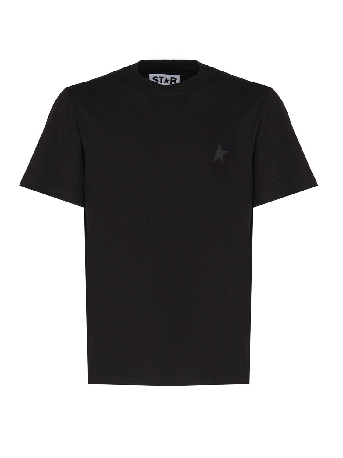 Golden Goose Men's Cotton Crew-Neck T-Shirt in Black