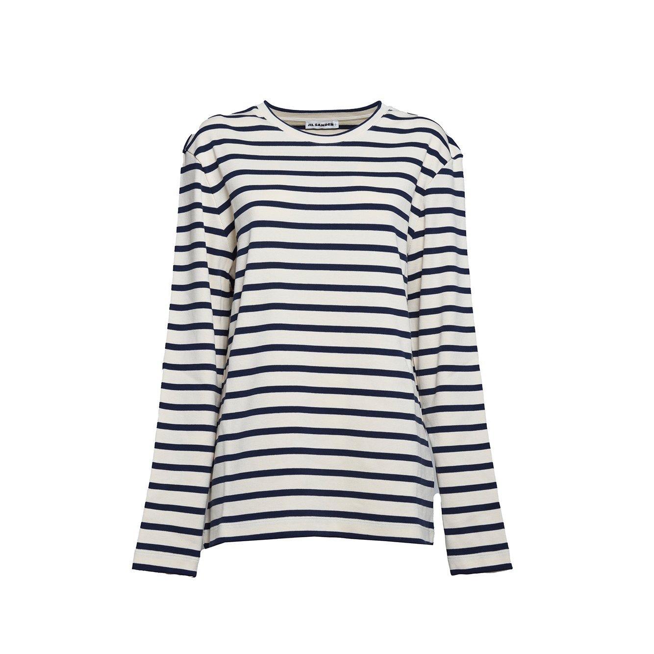 Jil Sander+ Striped Crewneck Sweatshirt