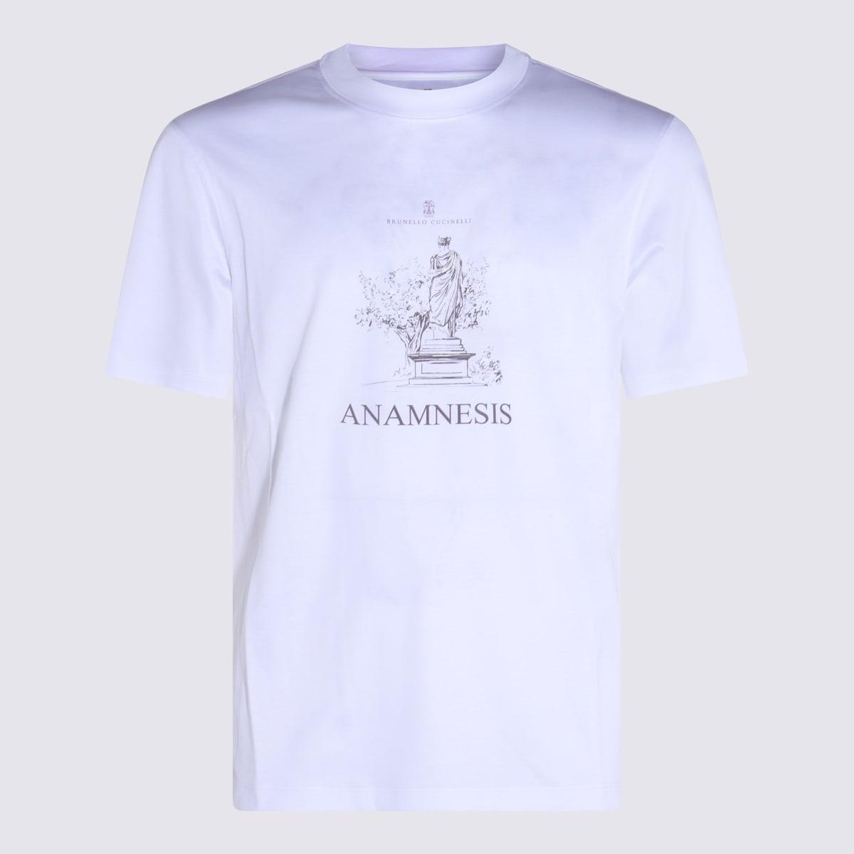 Brunello Cucinelli White Cotton T-shirt