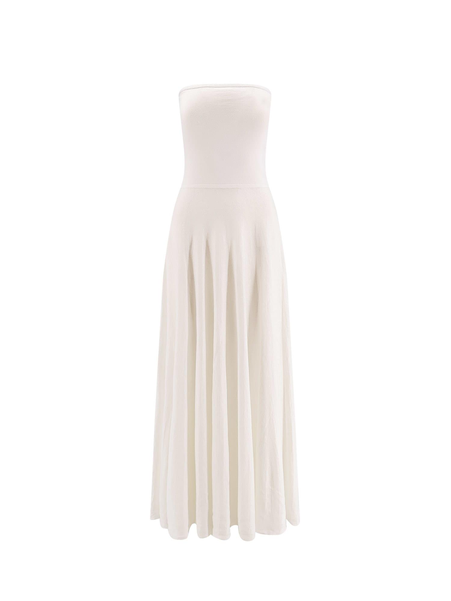 Alaia Linen Blend Maxi Dress