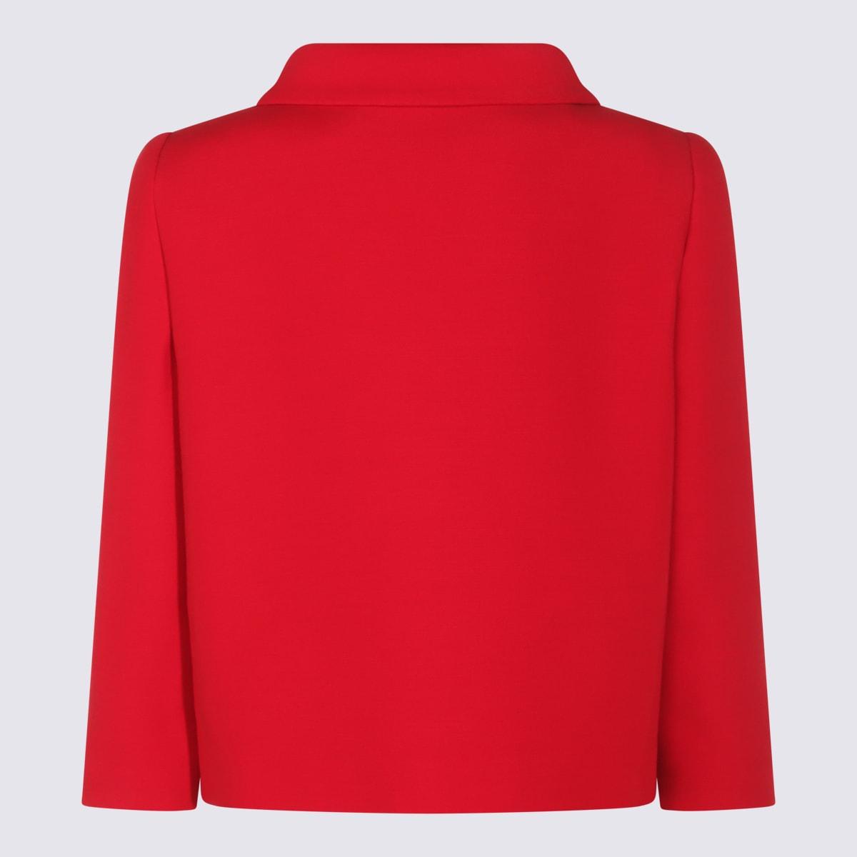 Valentino Garavani Women's Crepe Couture Jacket in Paris Red