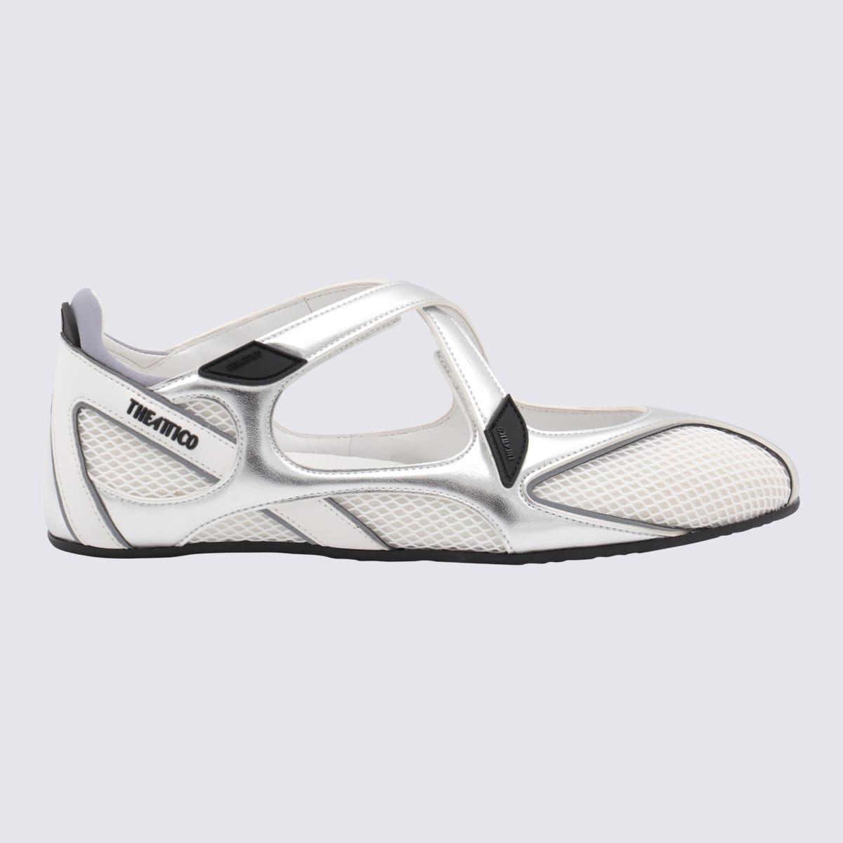 The Attico Silver Floor 01 Ballerina and Flat Ballet Flats