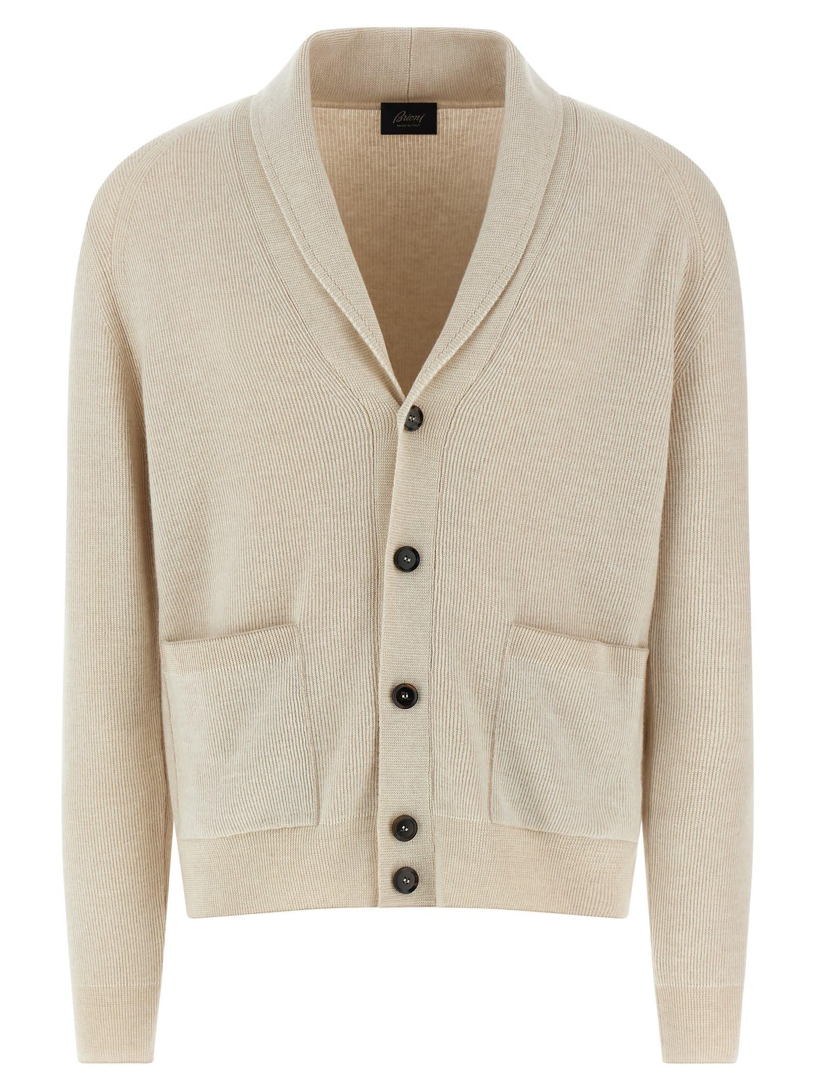 Brioni Ribbed Cardigan