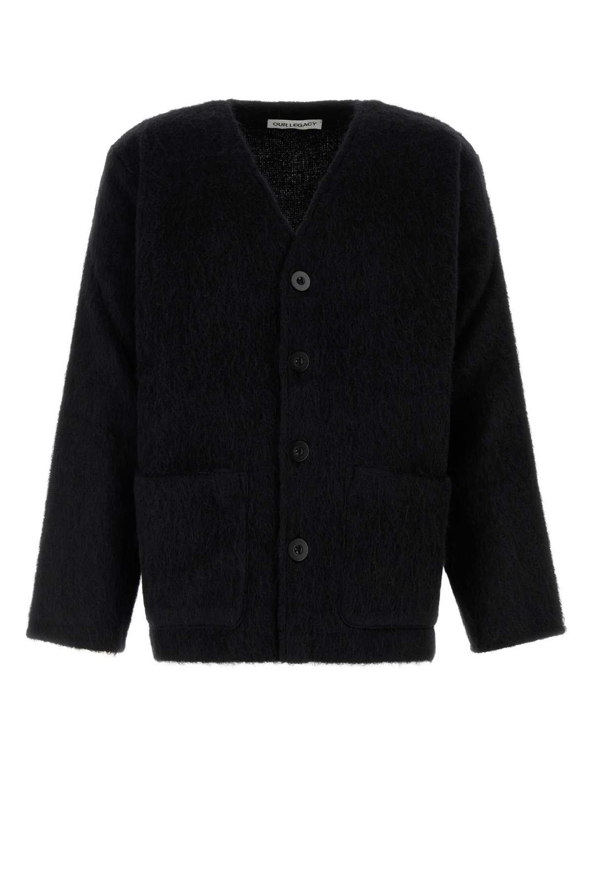 OUR LEGACY Black Wool Blend Cardigan