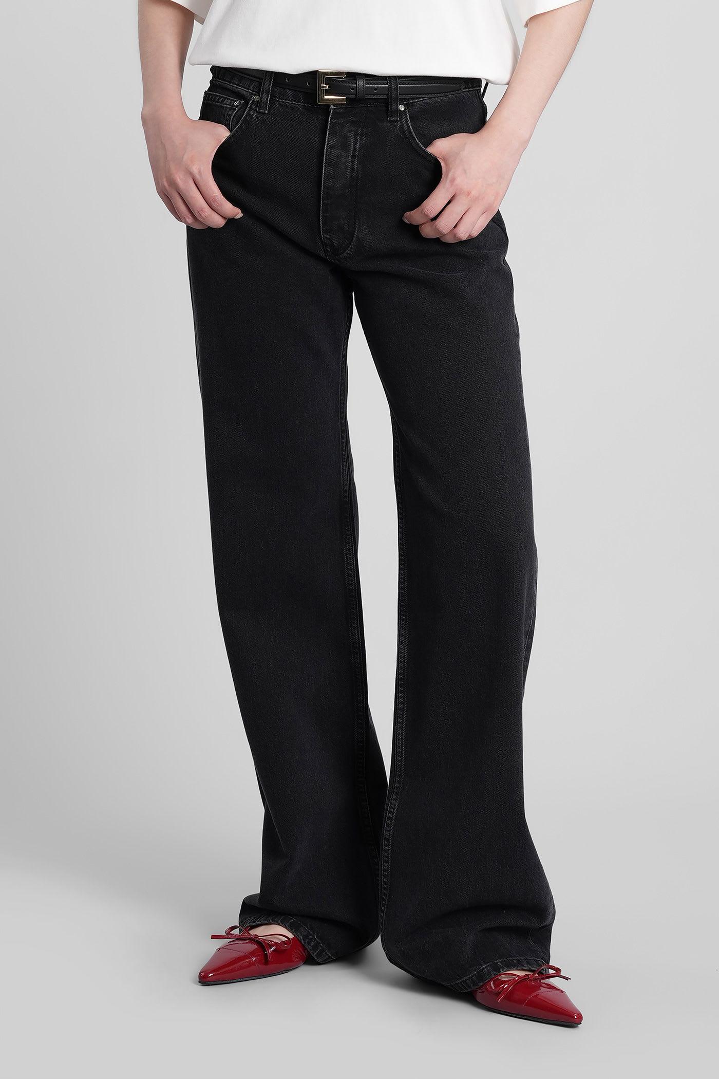 Anine Bing Black Cotton Denim Jeans