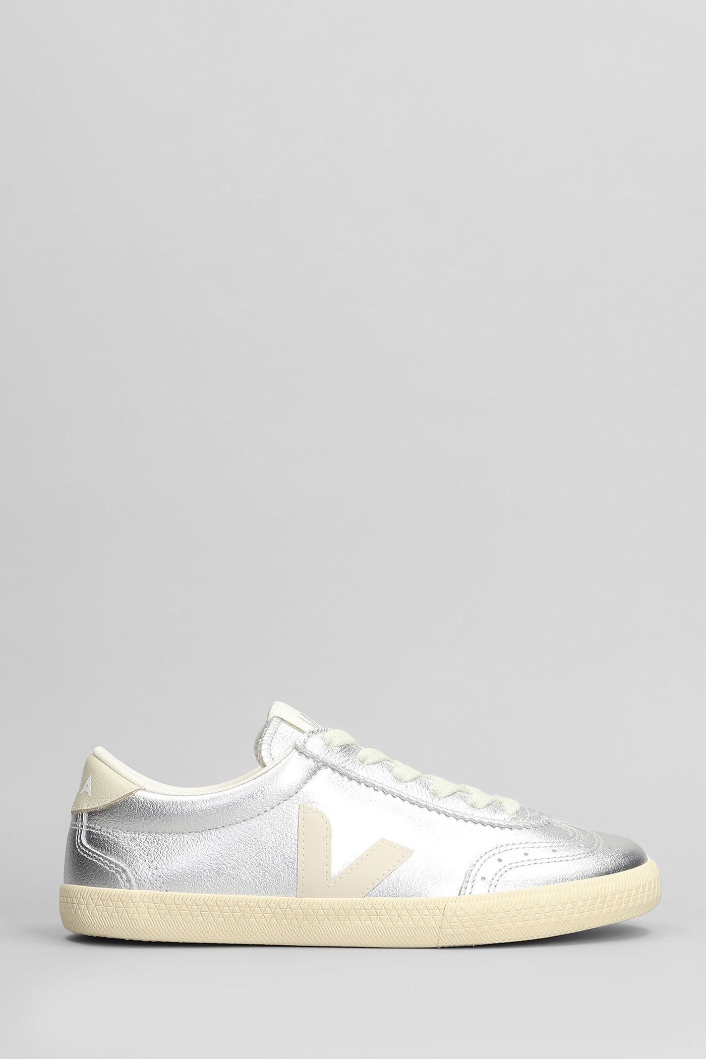 Veja Volley O. T Sneakers in Silver Leather