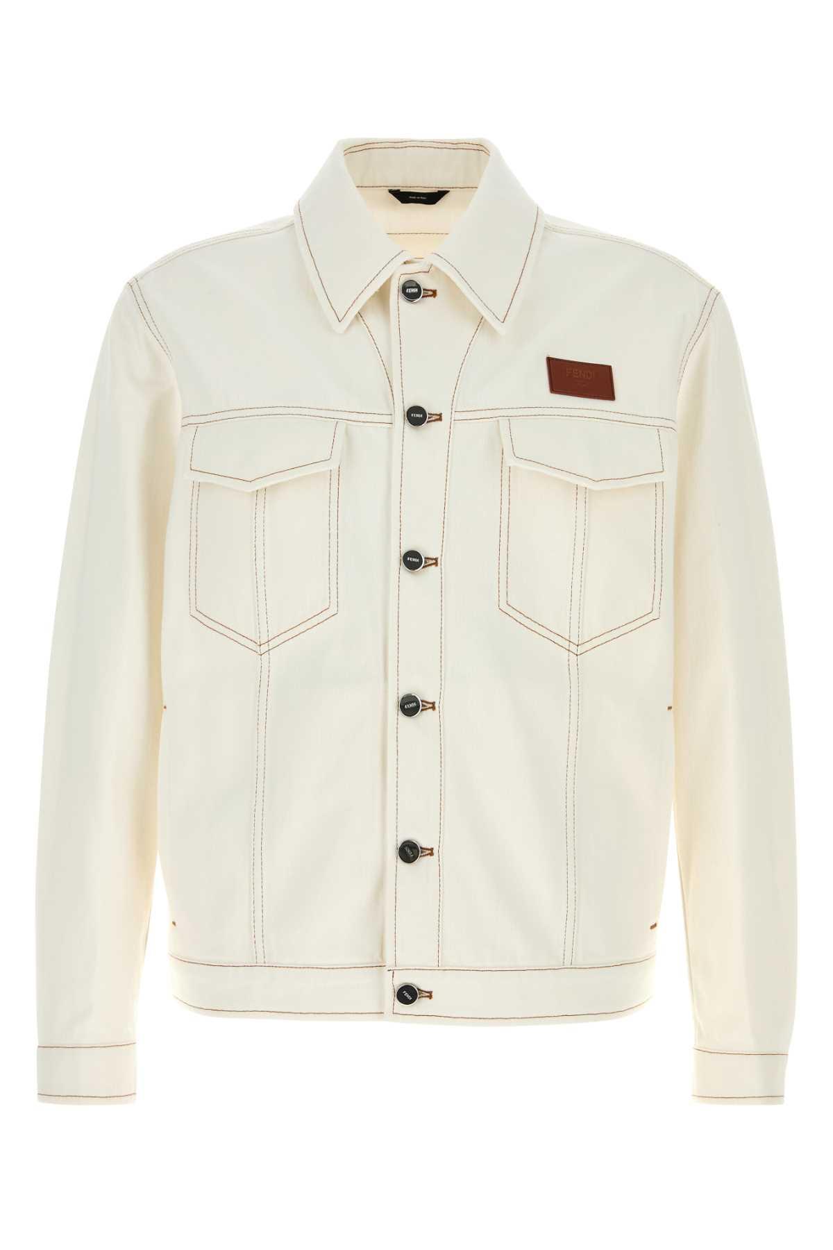 Fendi White Denim Jacket