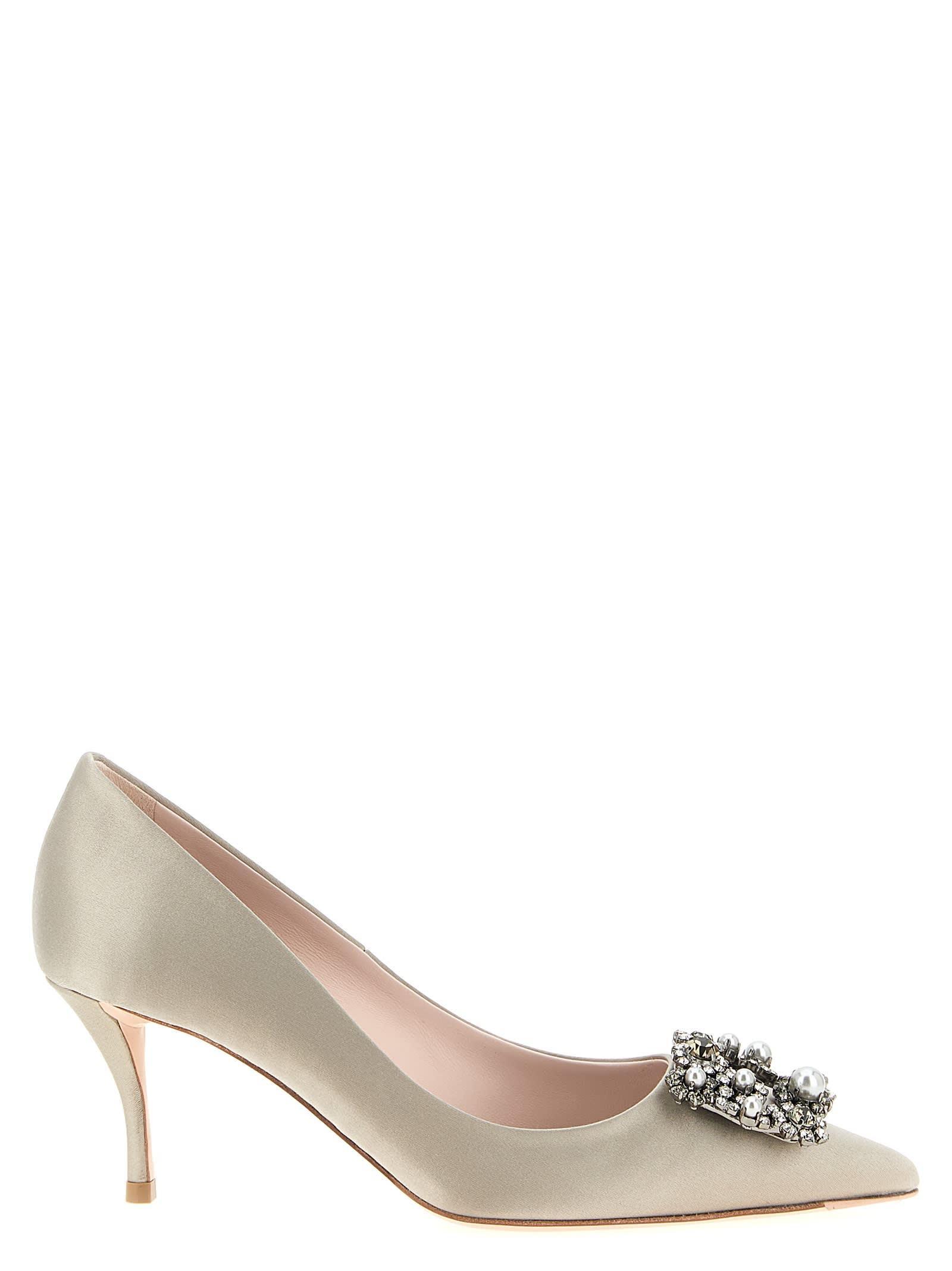 Roger Vivier Flower Strass Pumps