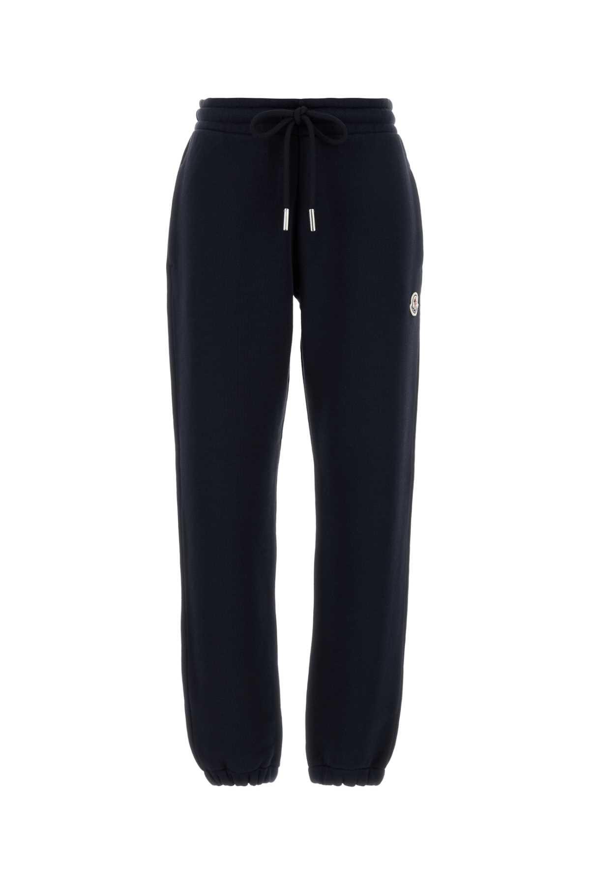 Moncler Midnight Blue Cotton Blend Joggers