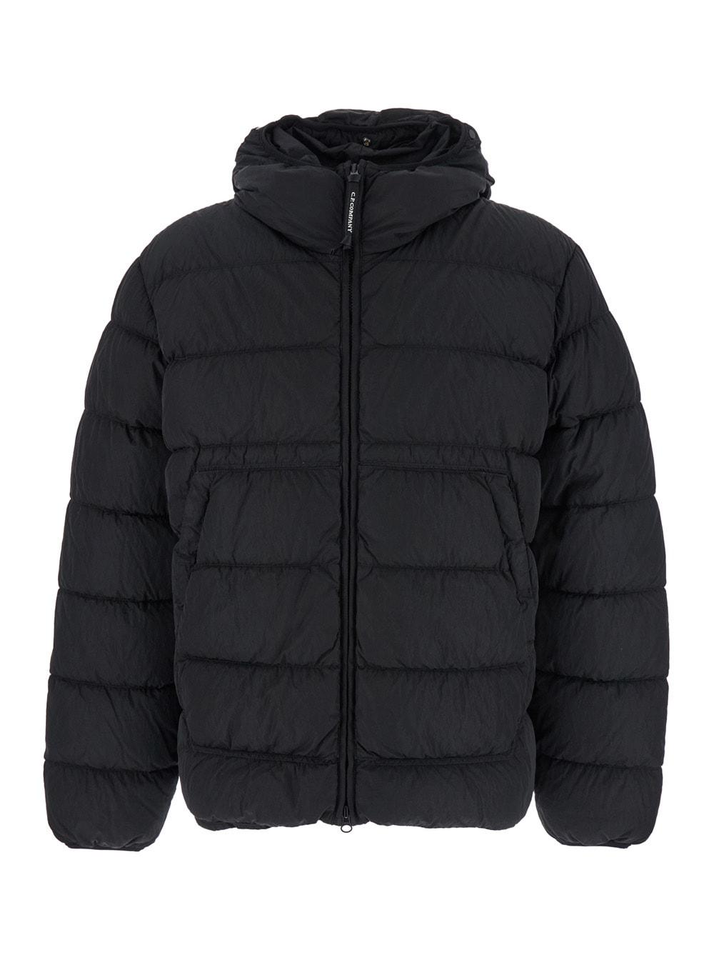 C.p. Company Black Nylon Down Jacket