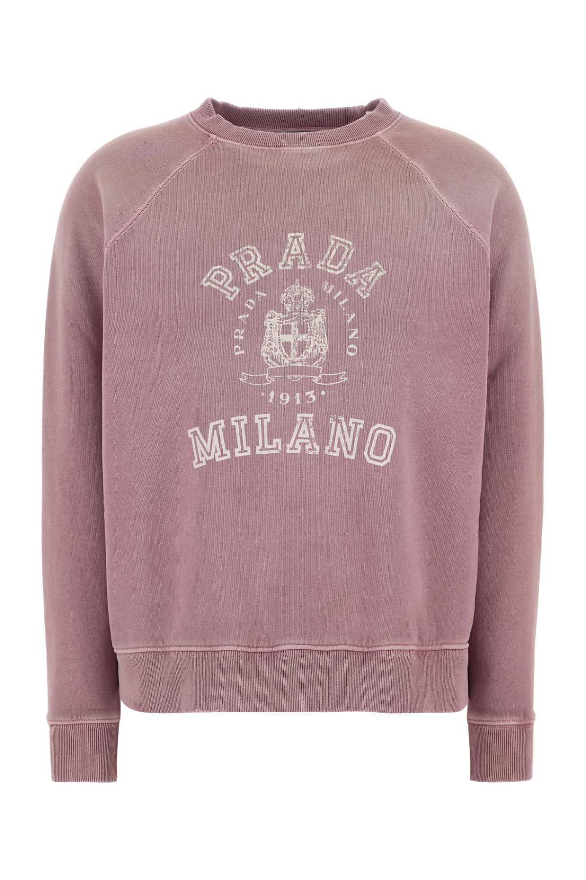 Prada Dark Pink Cotton Sweatshirt