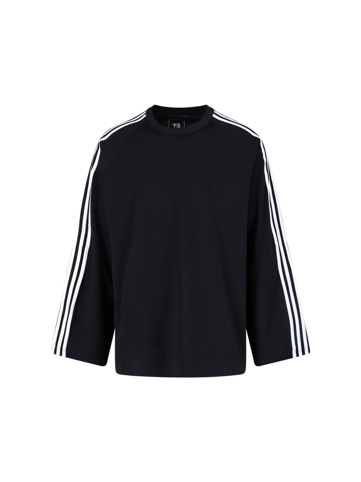 Y-3 Long Sleeve Tee 3-Stripes and Logo T-shirt