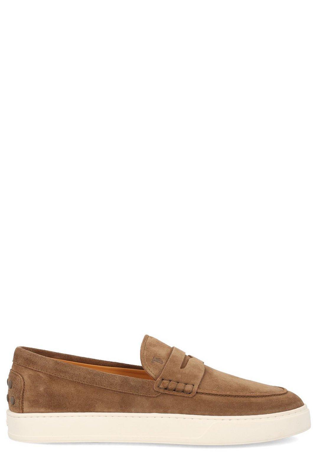 Tod's Men's Sporty Loafer in Brown and Leather Moccasins