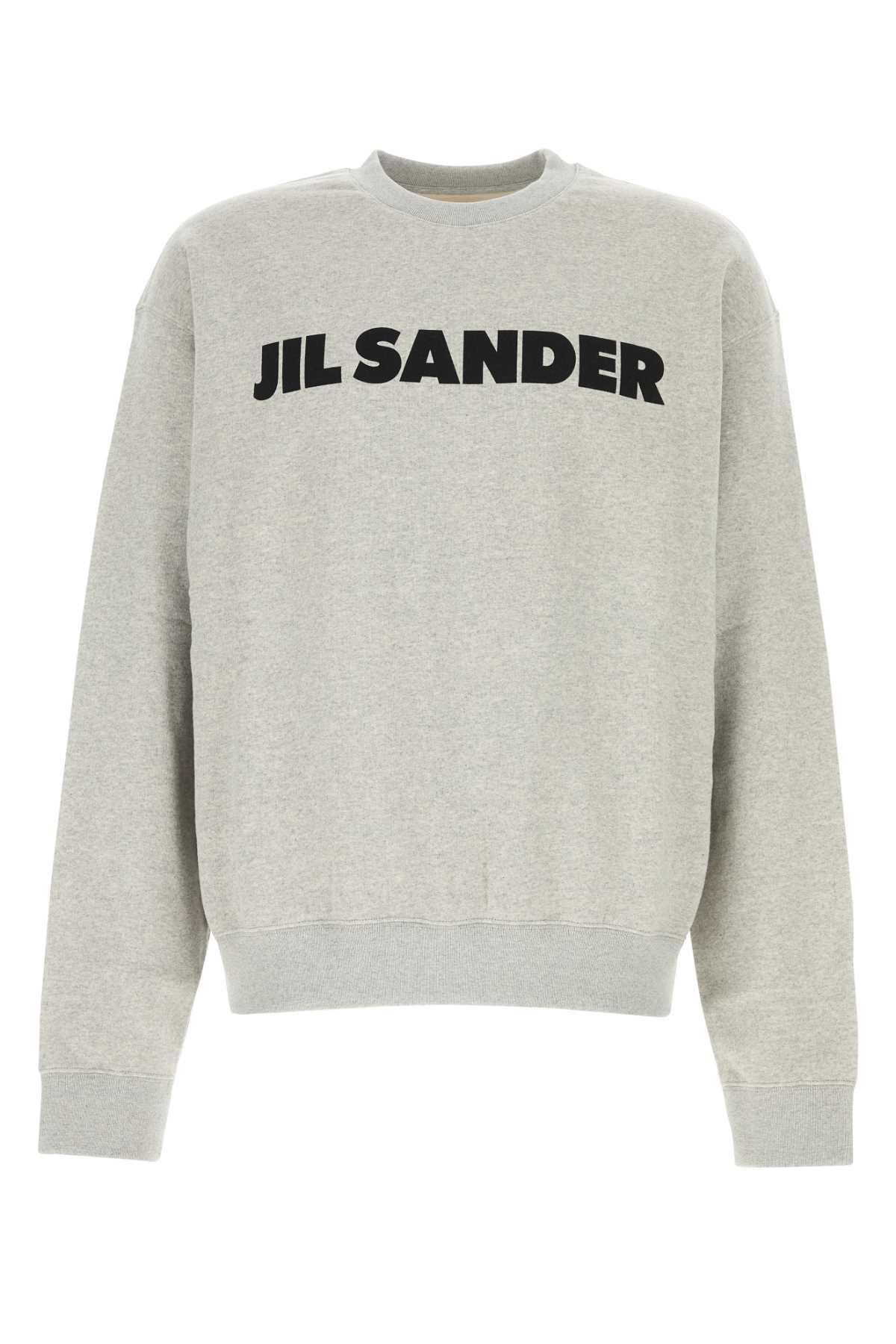 Jil Sander Grey Cotton Sweatshirt