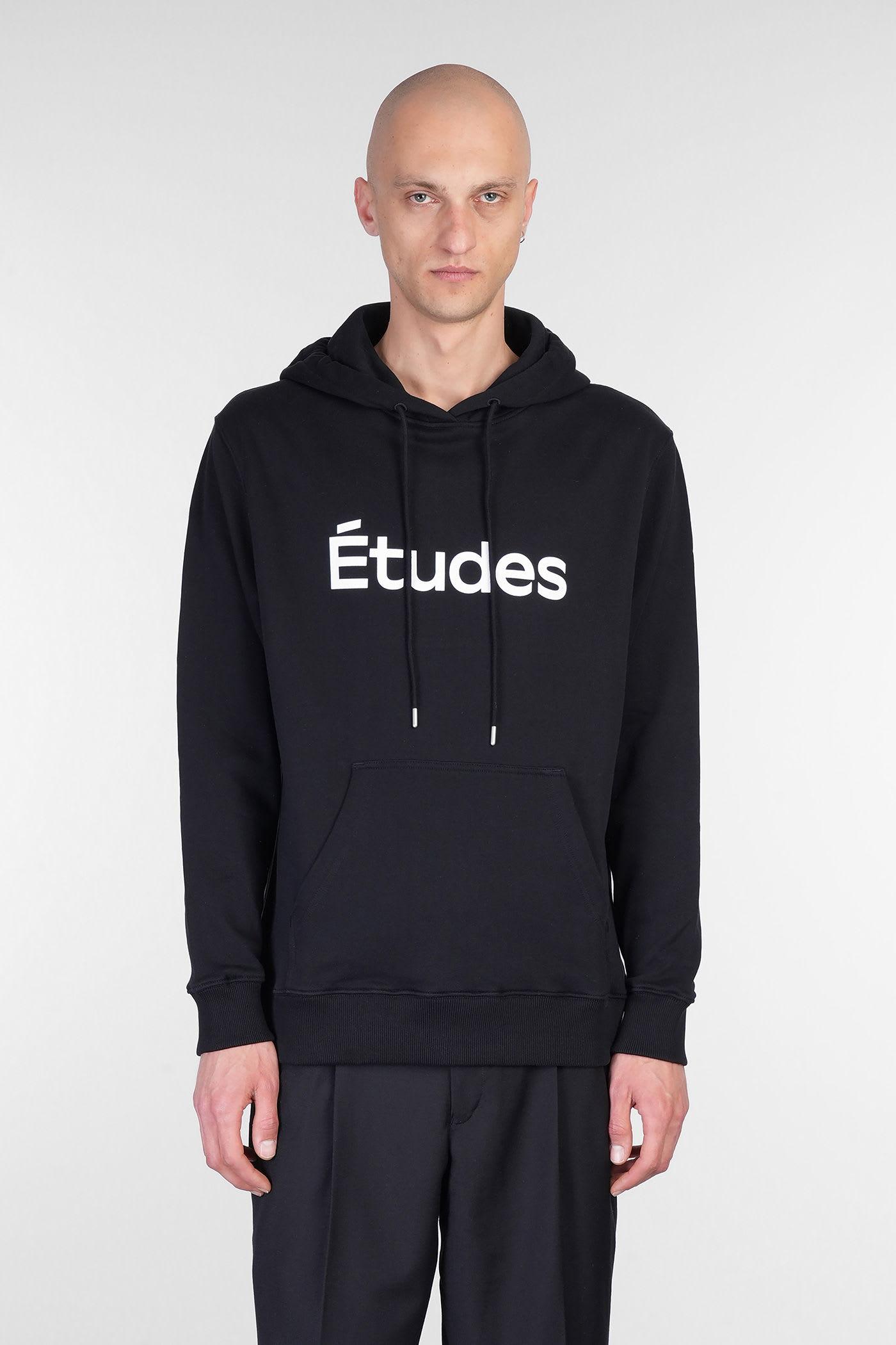 Études Sweatshirt In Black Cotton