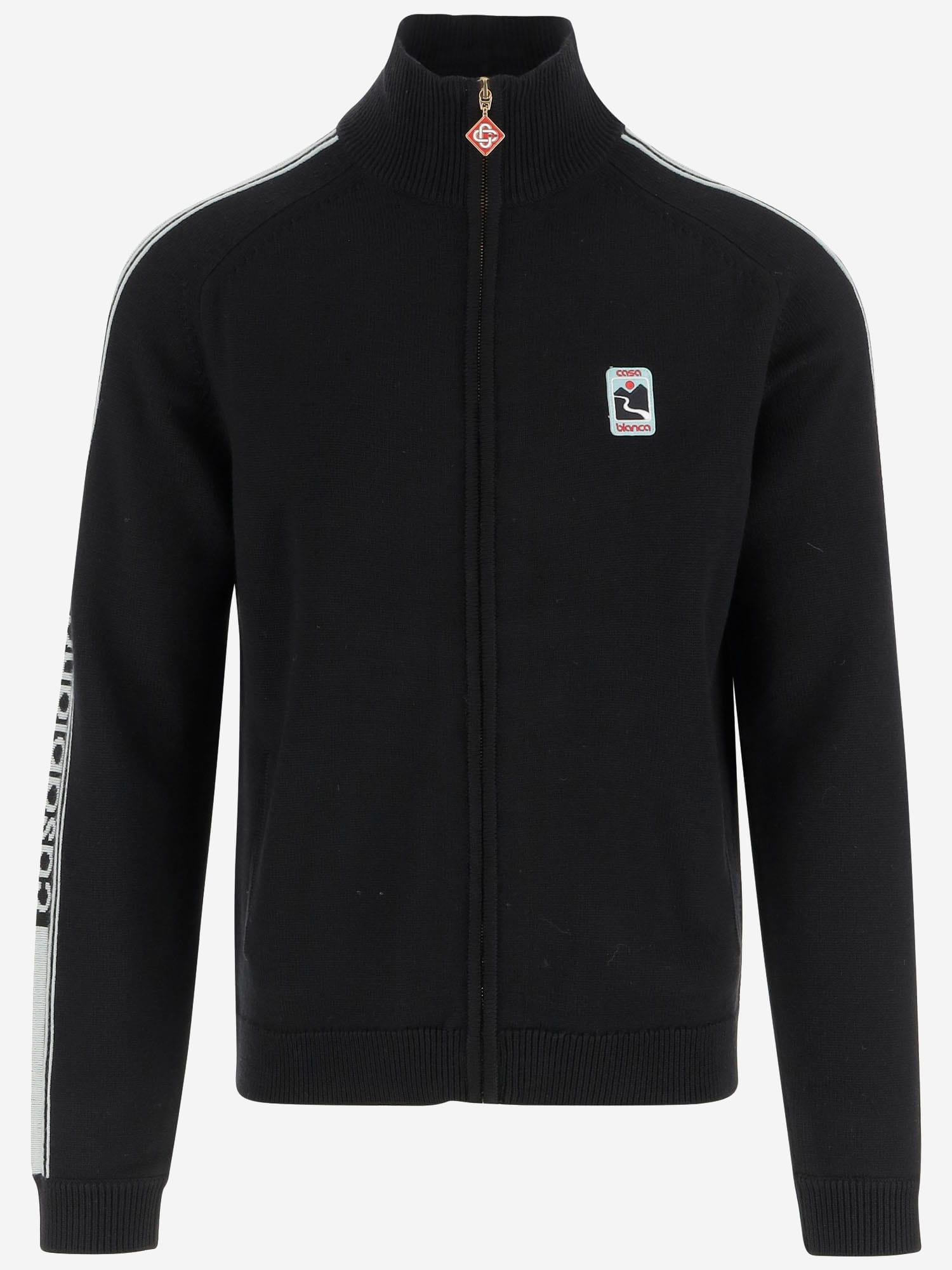 Casablanca Merino Wool Sweatshirt With Logo