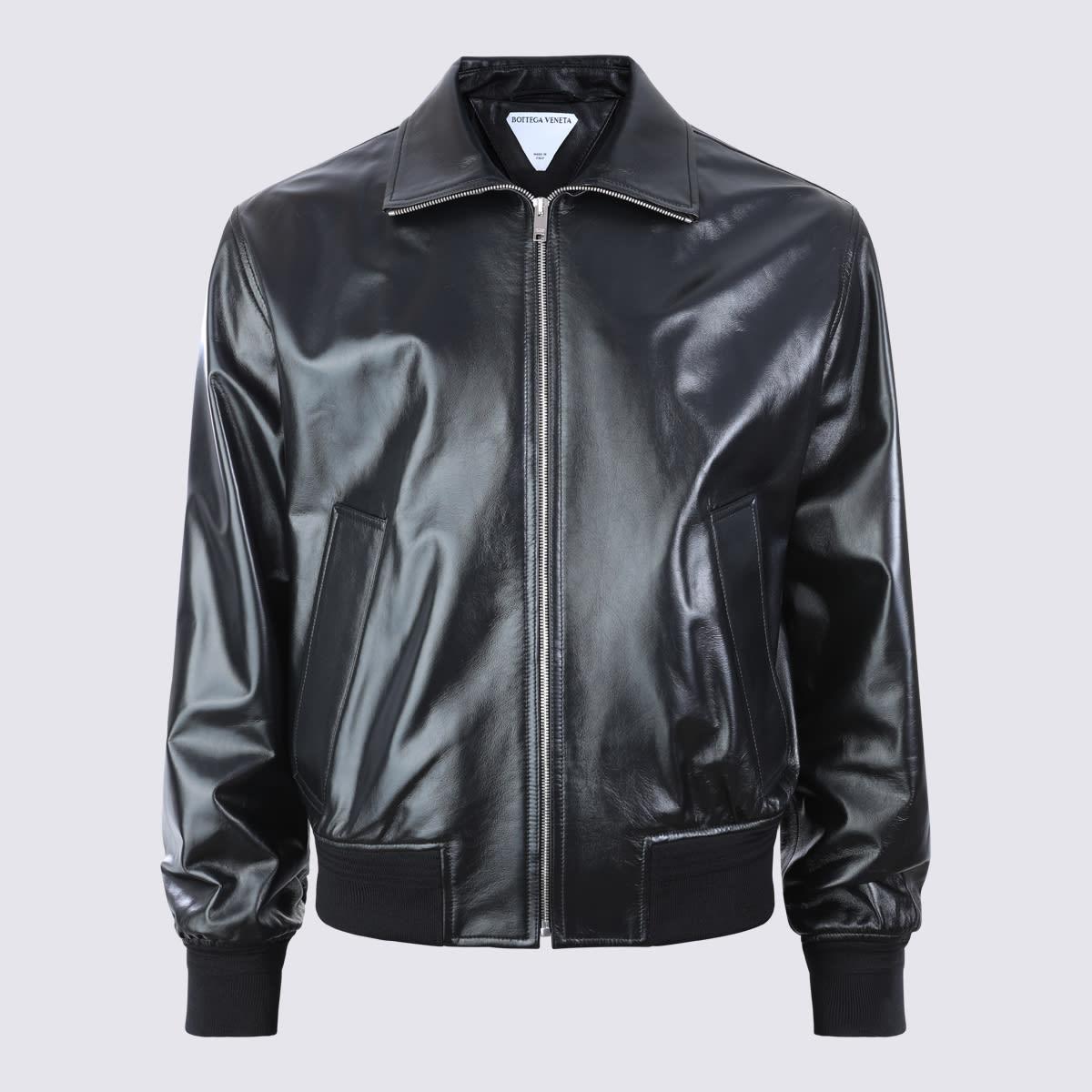 Bottega Veneta Black Leather Jacket