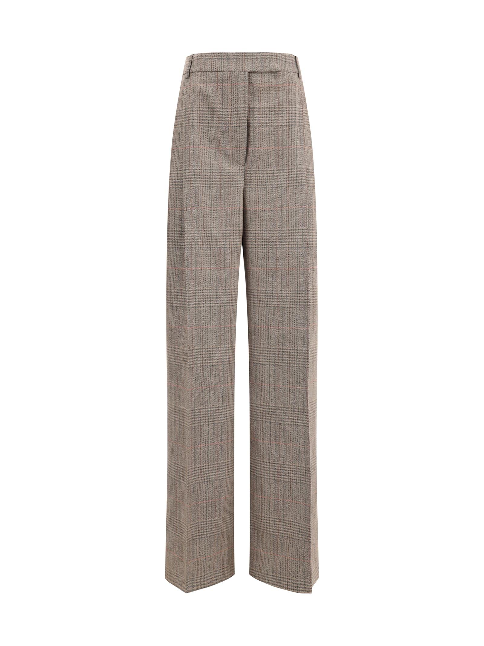 Róhe Prince Of Wales Wide Leg Pants